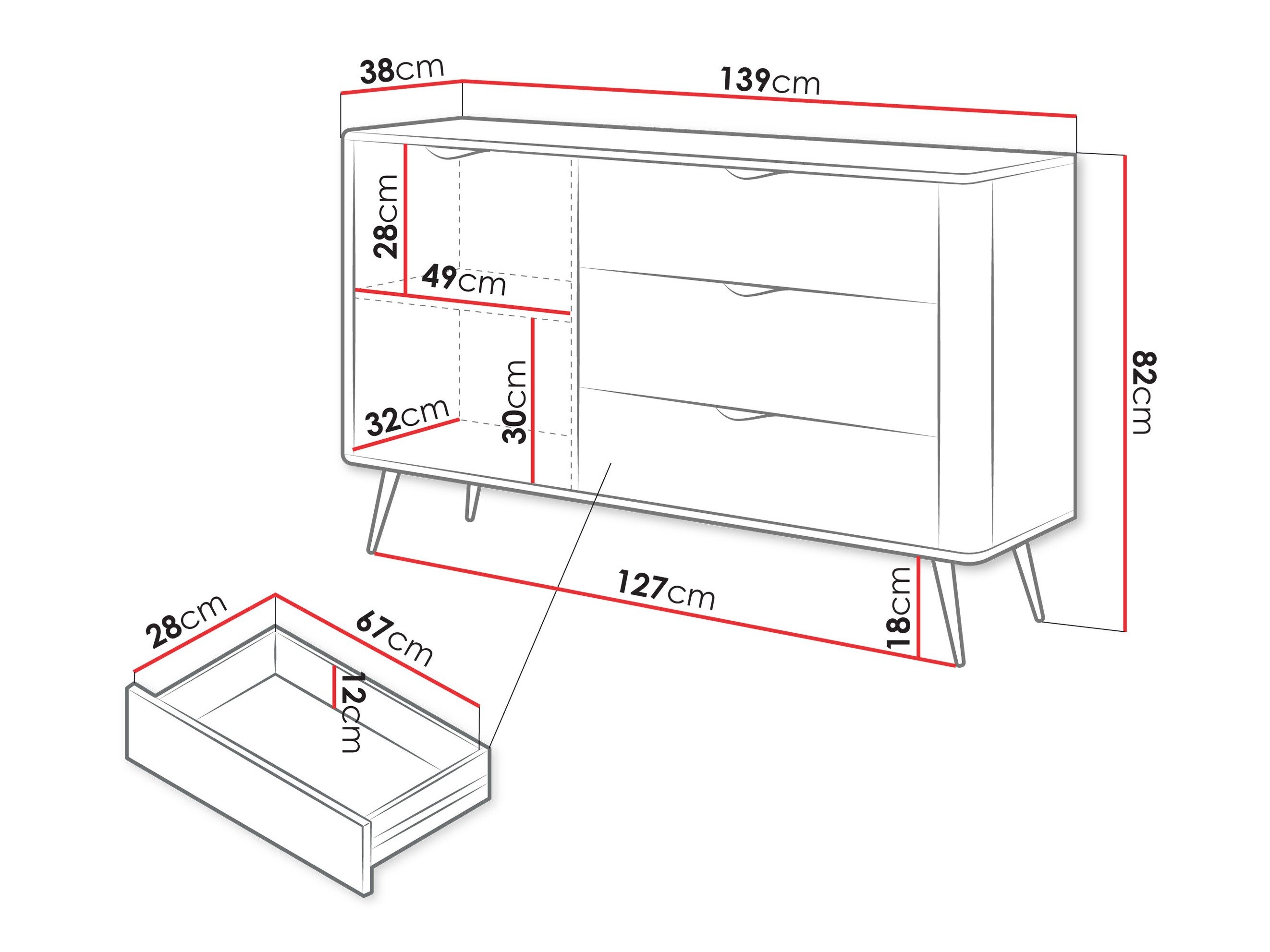 Commode Lectum (Beige)