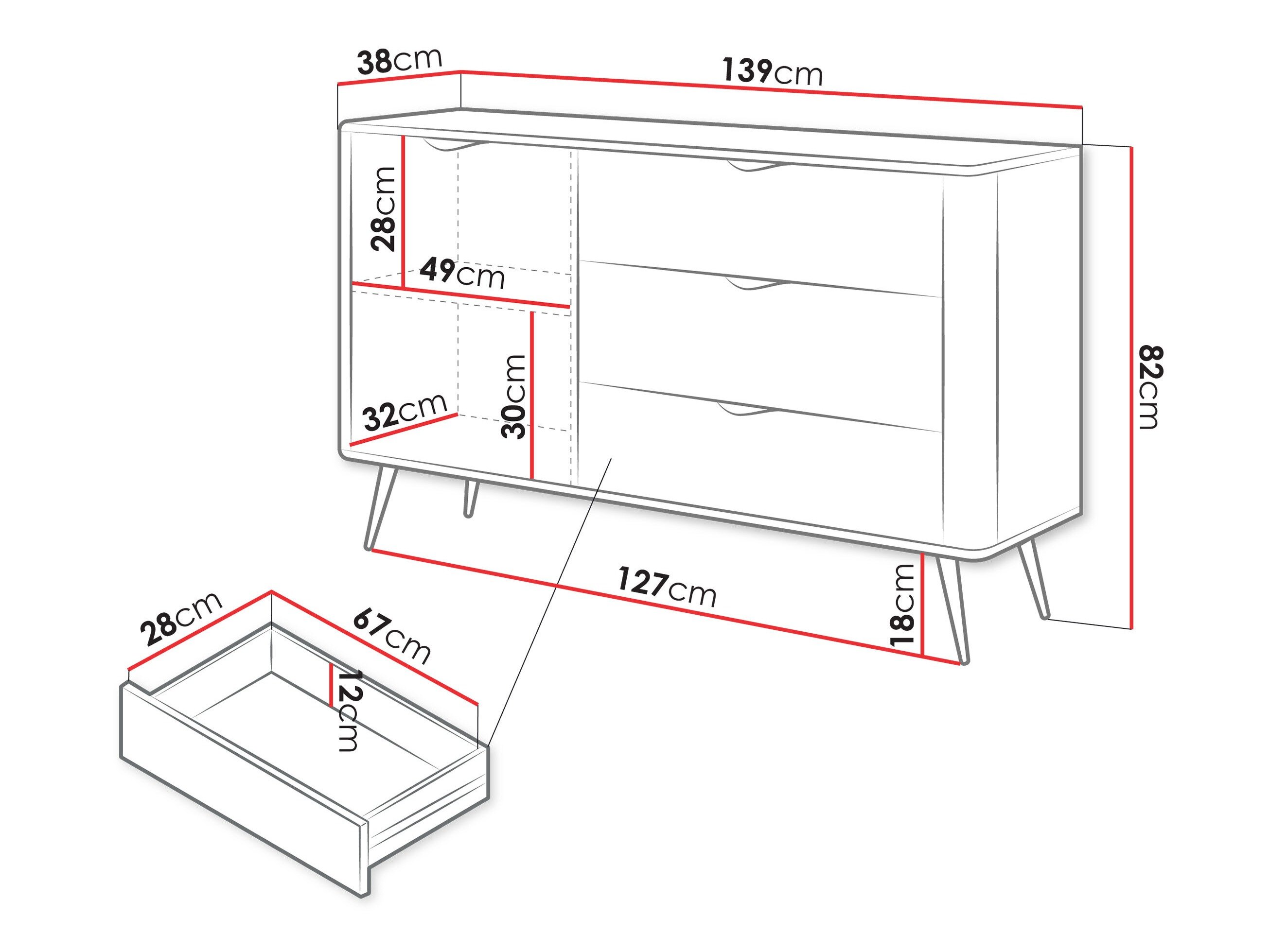 Commode Lectum (Graphite)
