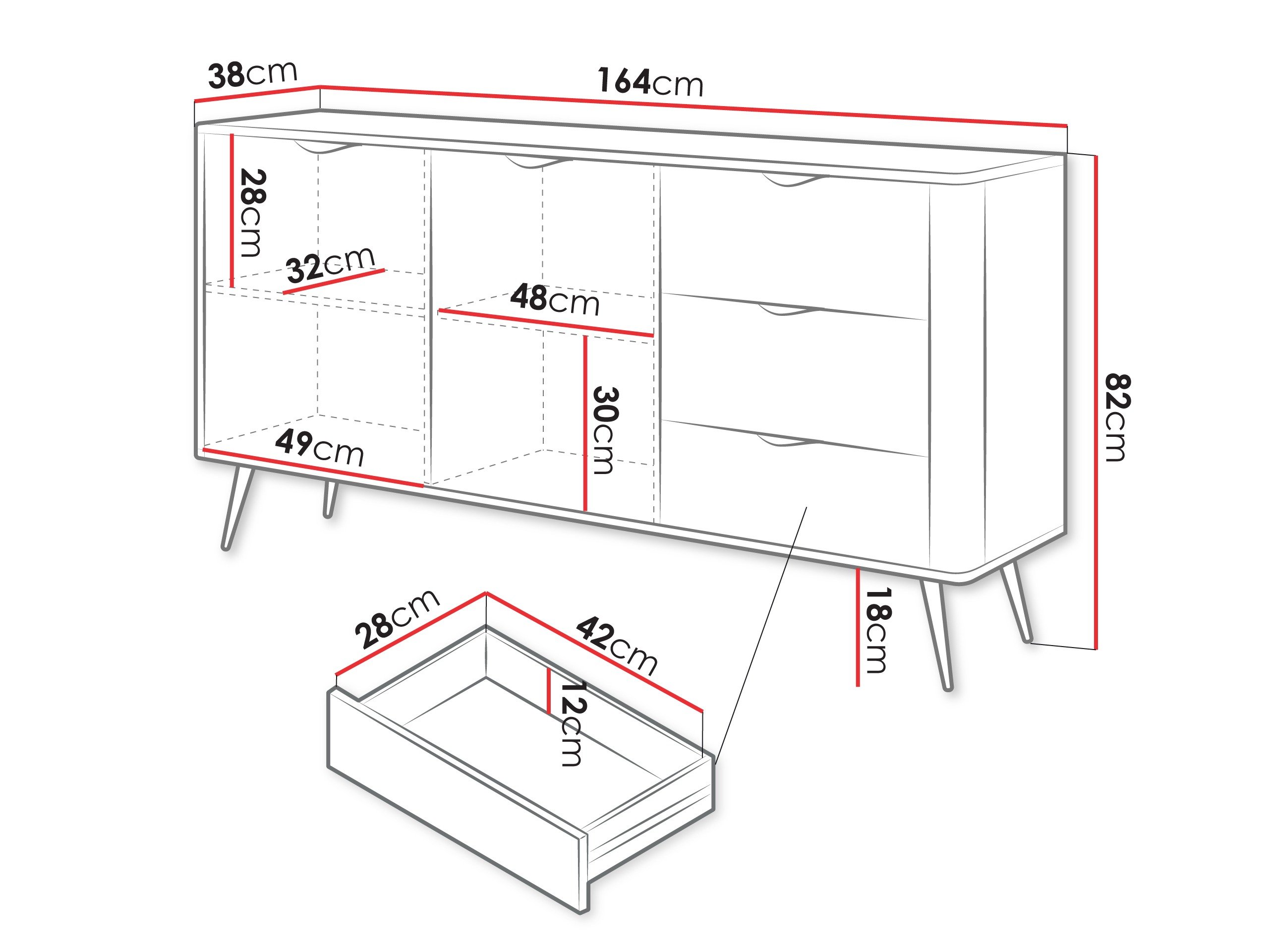 Commode Lectum I (Blanc)