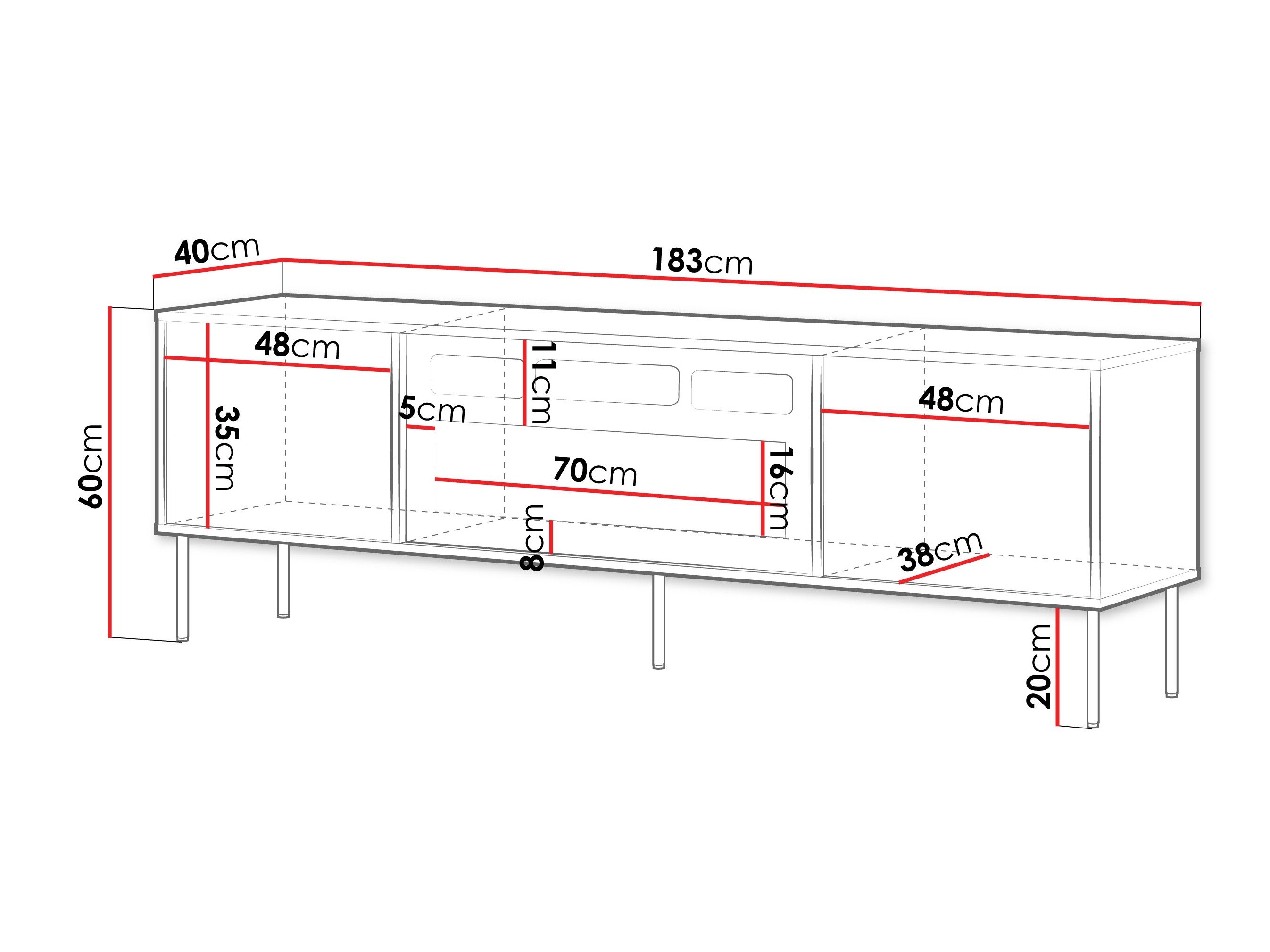 Étagère Merevai 106 (Chêne)