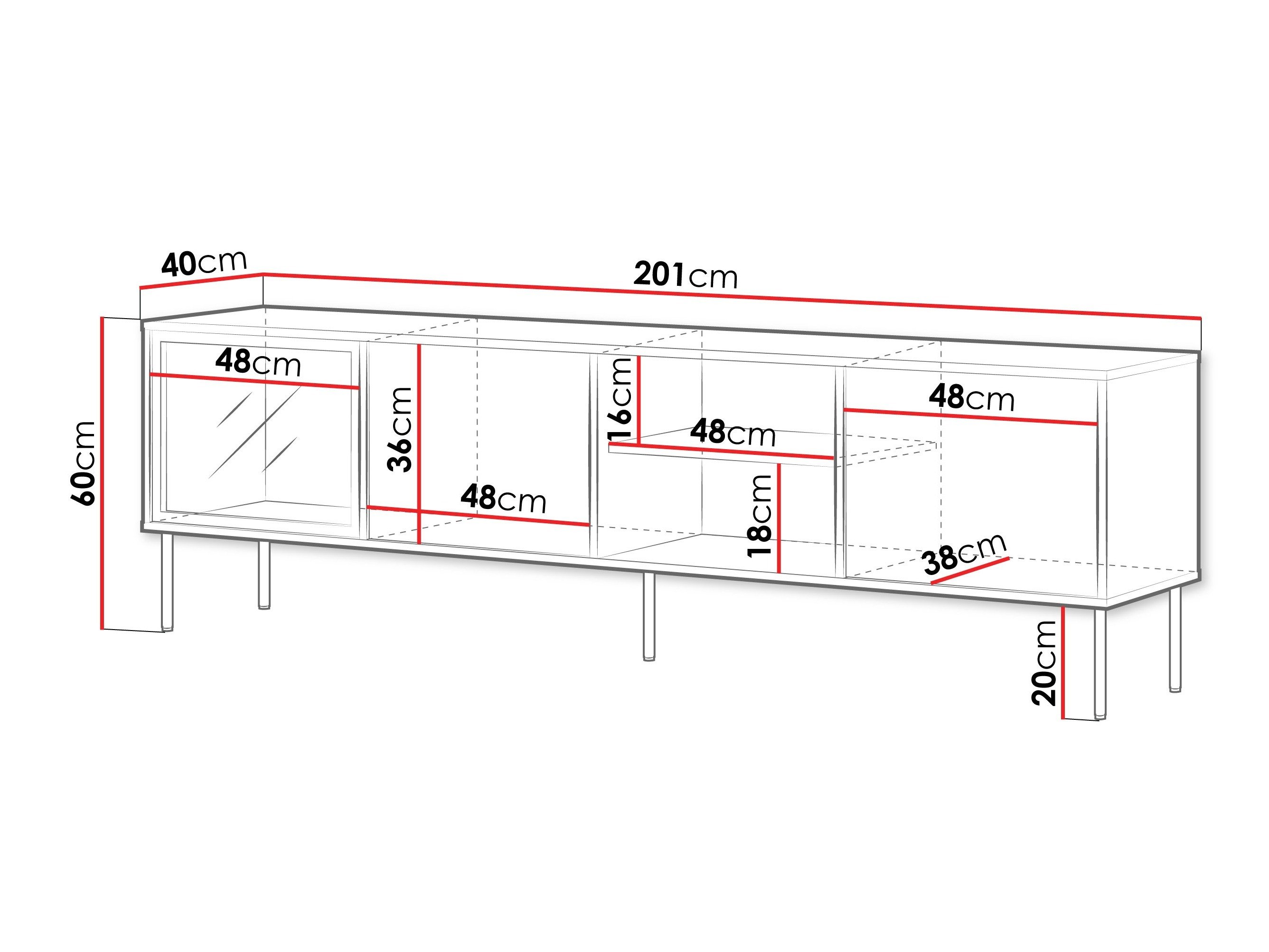 Meuble TV Merevai 103 (Cachemire)