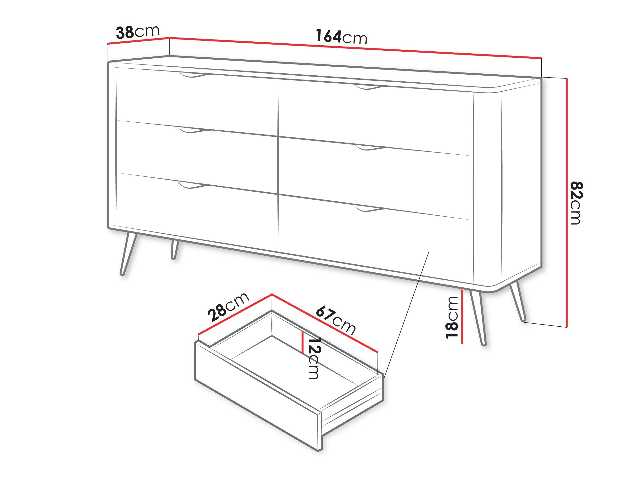 Commode Lectum II (Blanc)