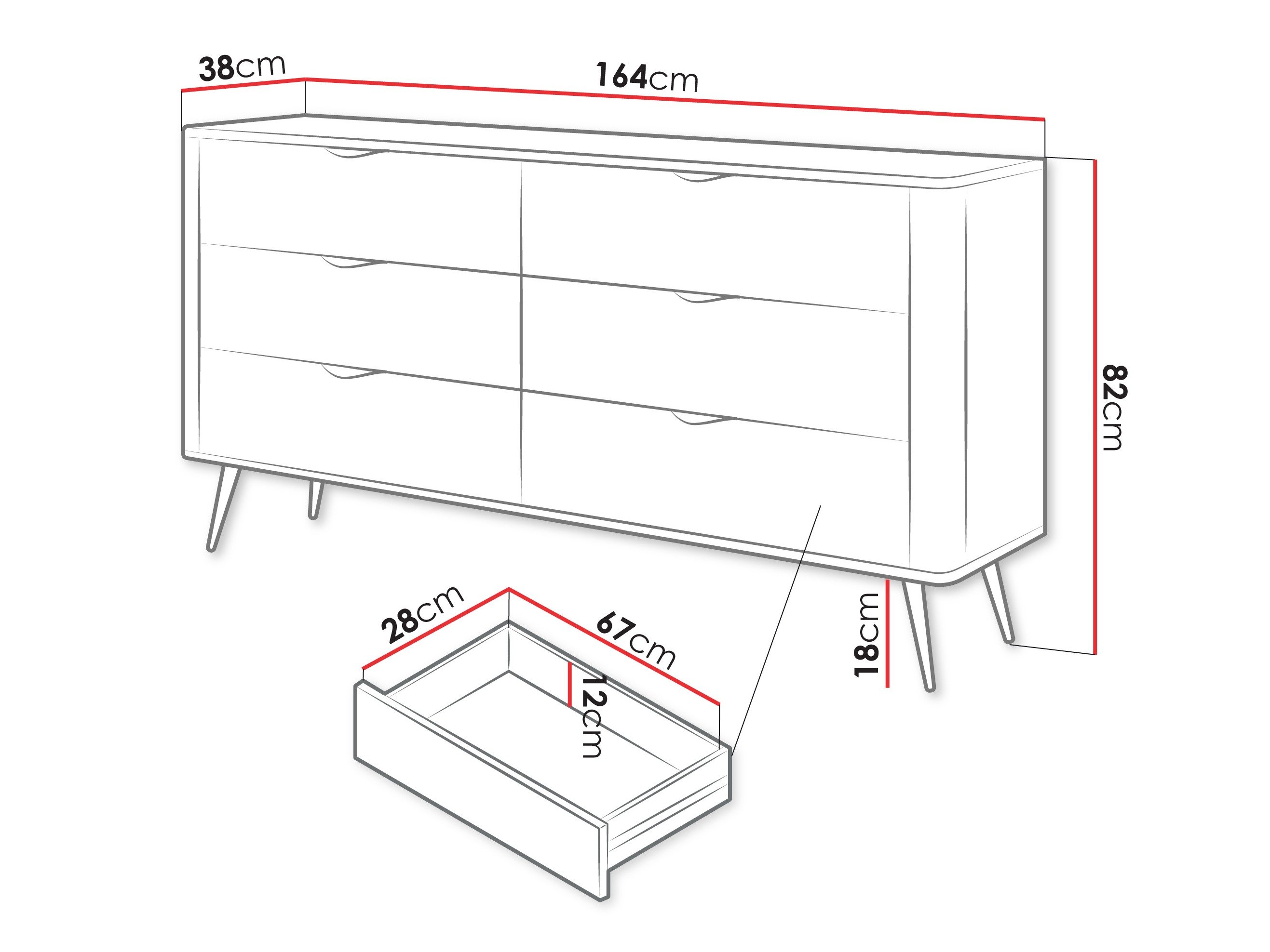 Commode Lectum II (Graphite)