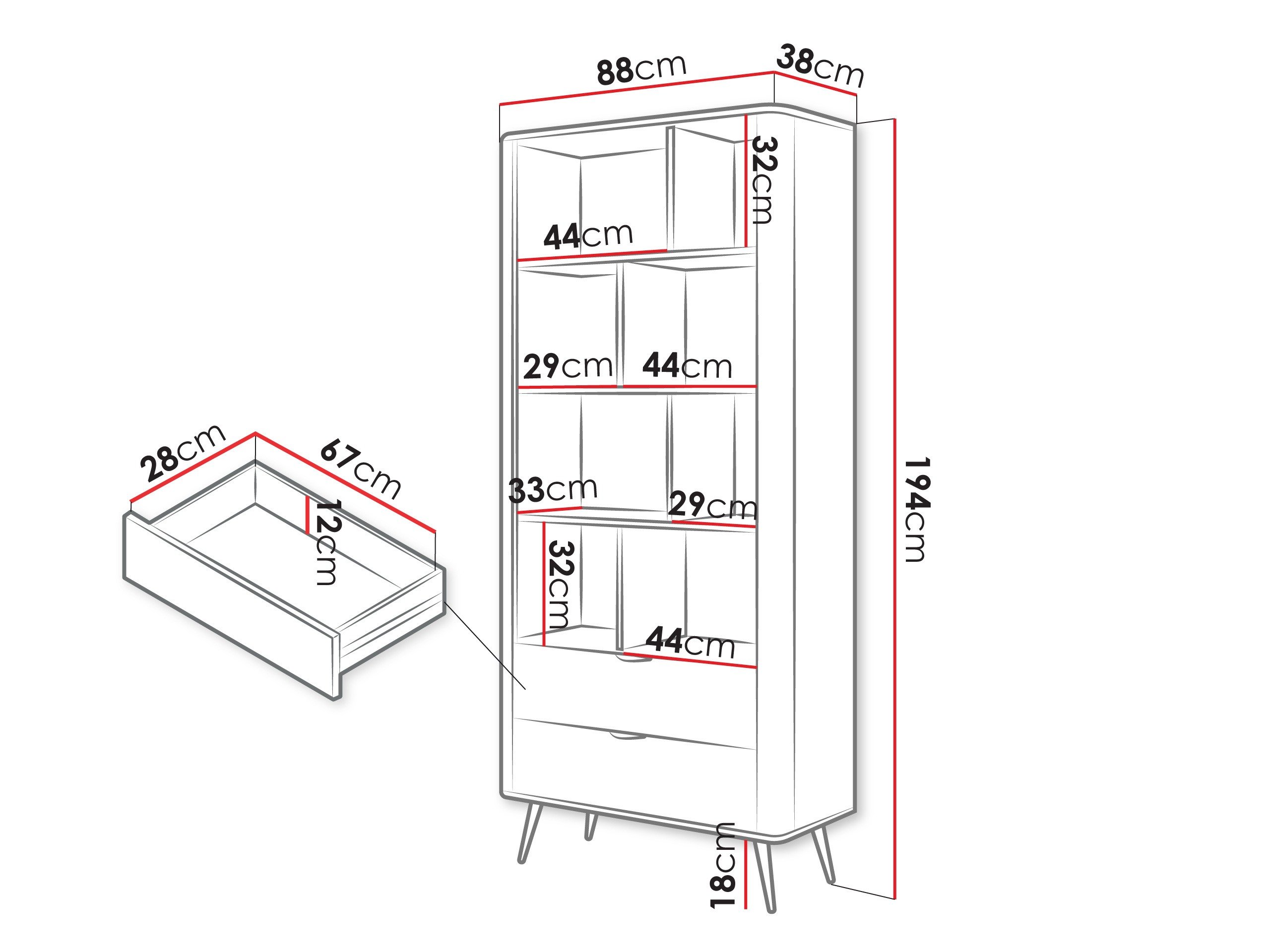 Étagère Lectum (Beige)