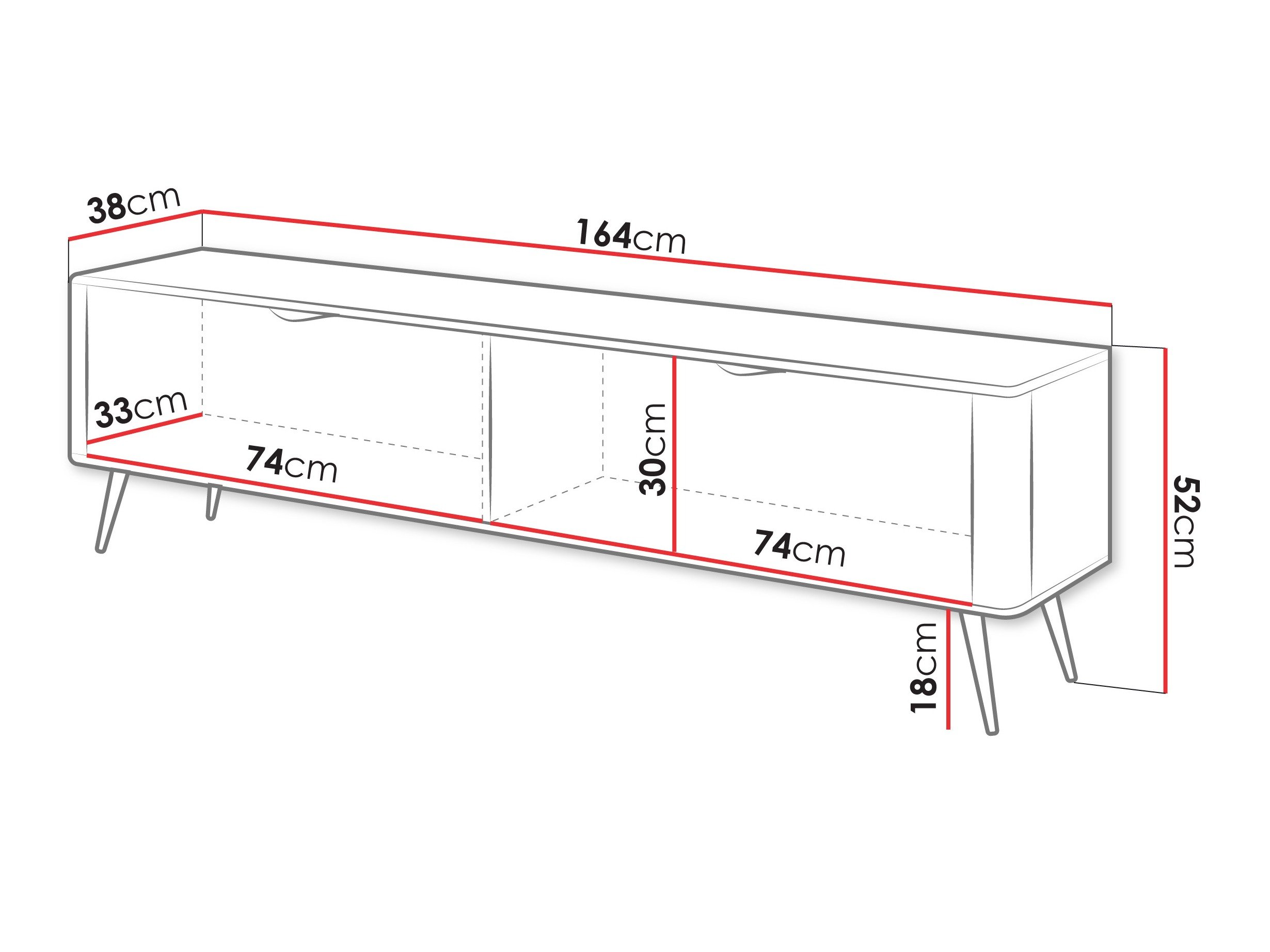 Meuble TV Lectum (Graphite)