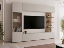 Ensemble de salon Comfivo Animus (Cachemire + Chêne)