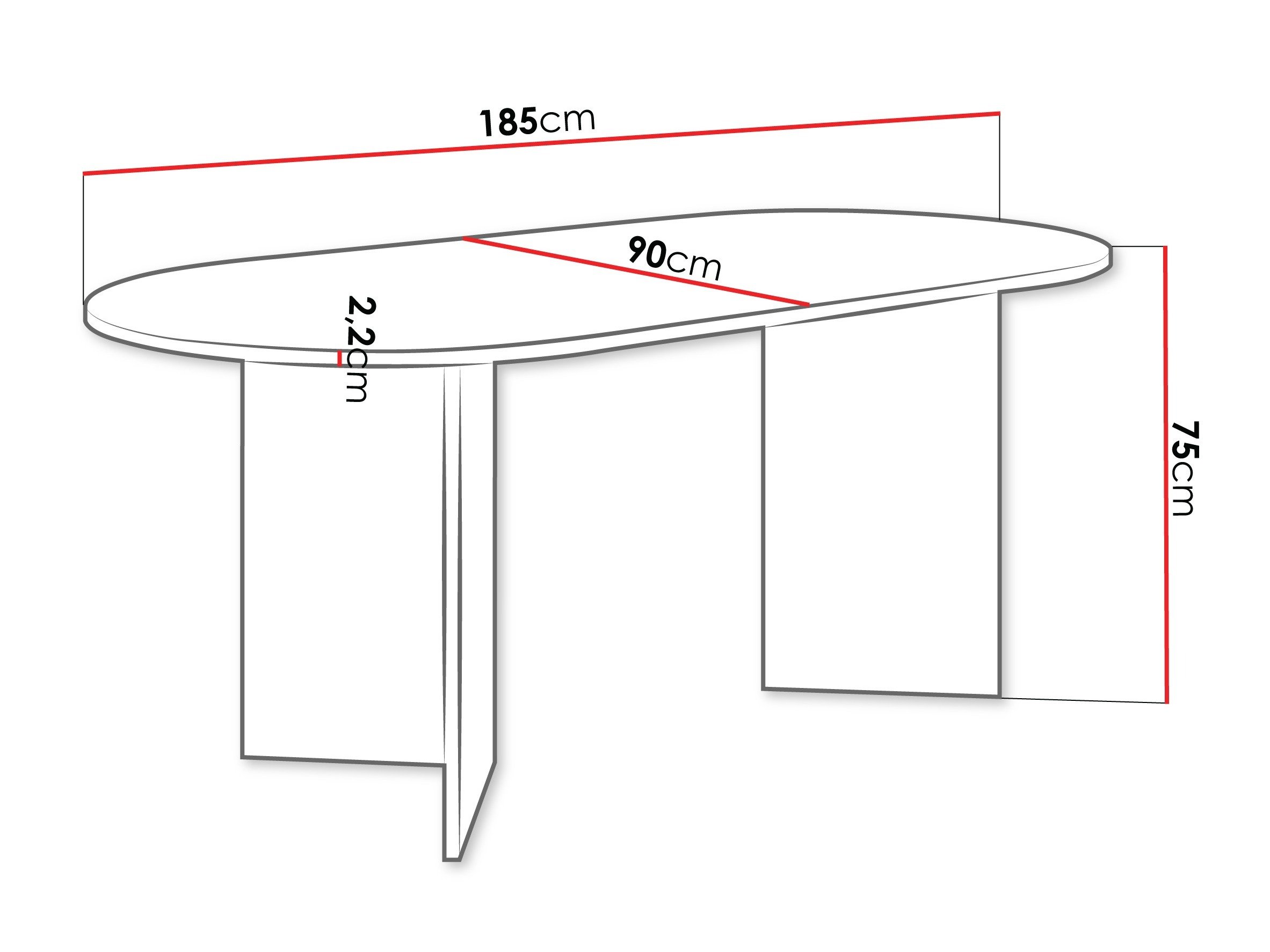 Table Comfivo Fungus (Chêne)