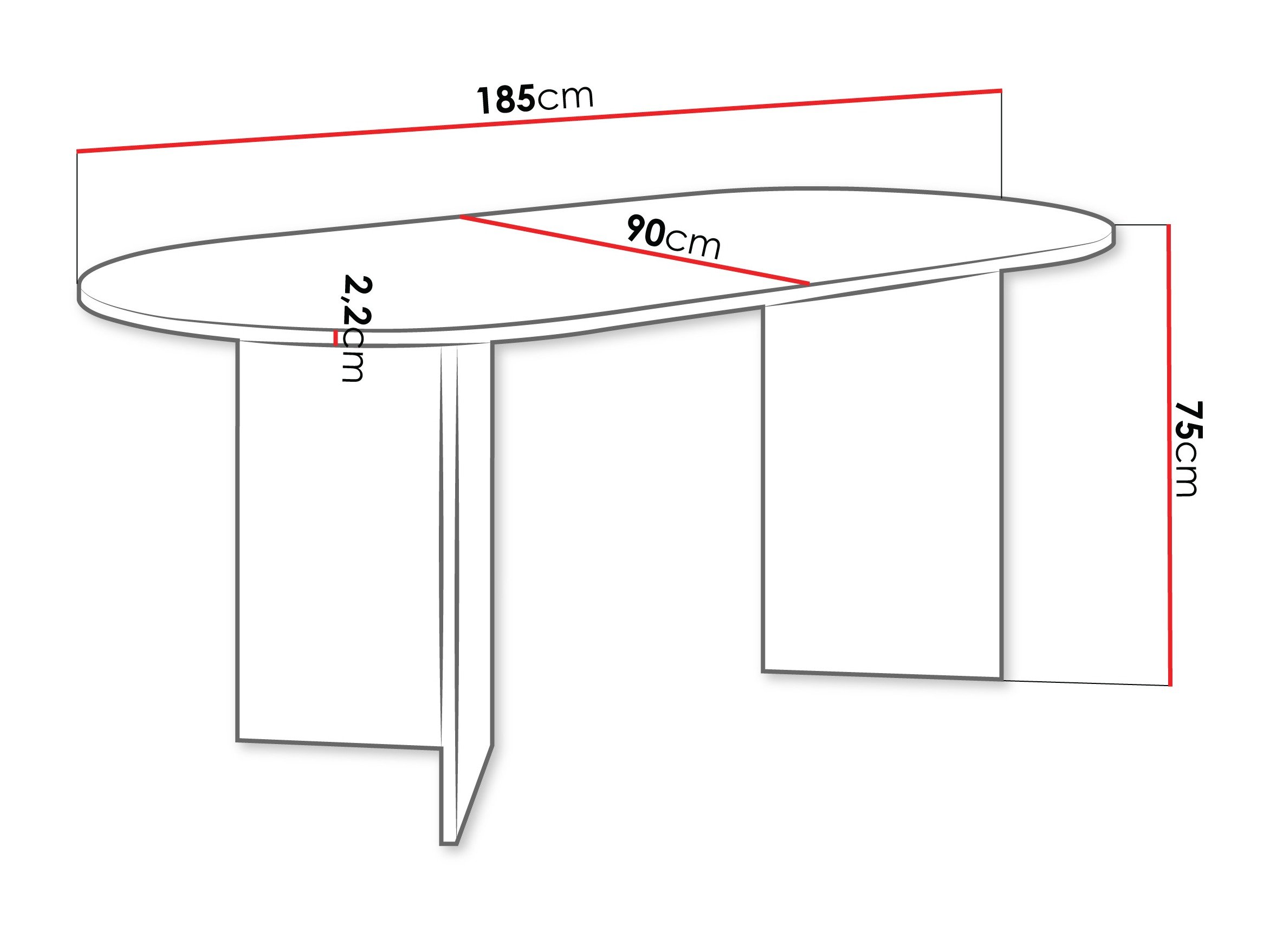 Table Comfivo Fungus (Noyer)