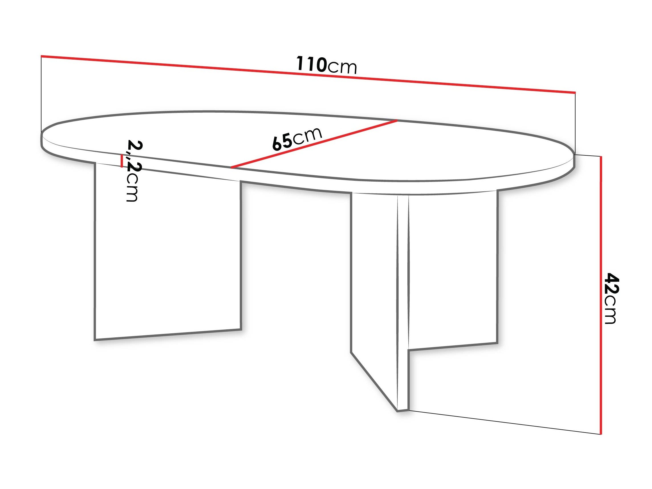Table basse Comfivo Fungus (Beige)
