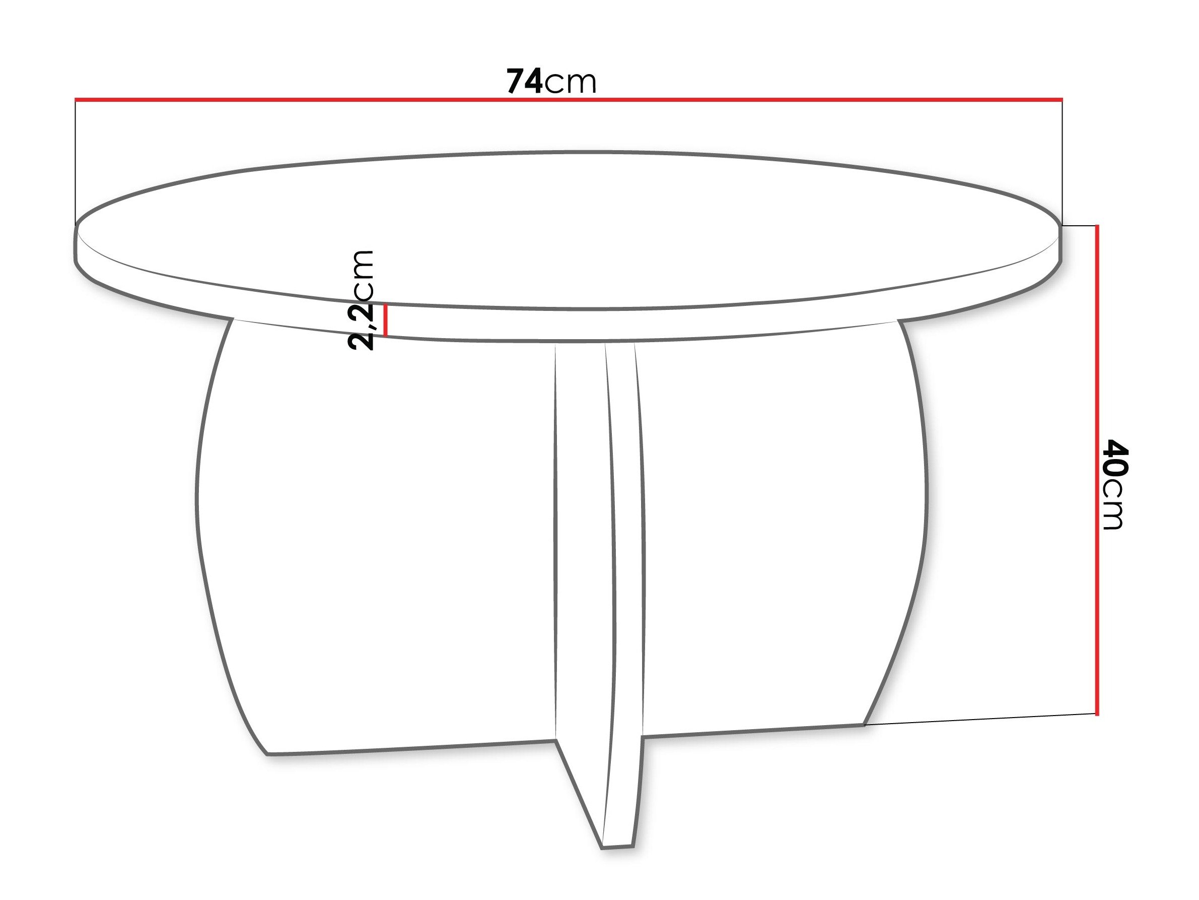 Table basse Comfivo Pagas (Beige)