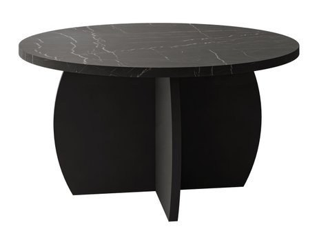 Table basse Comfivo Pagas (Marbre noir + Noir)