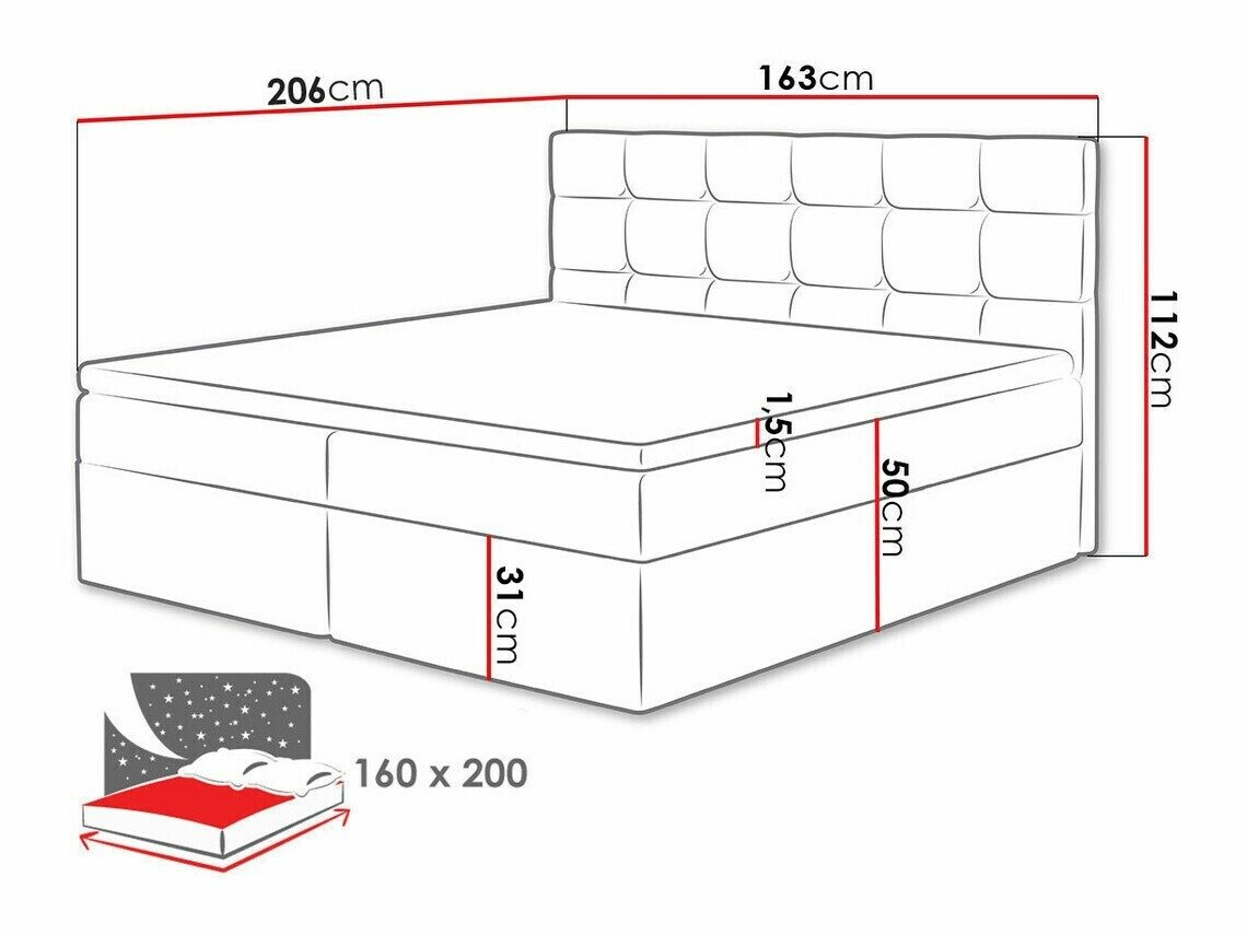 Lit boxspring Comfivo Osculum I (Lambi 11)