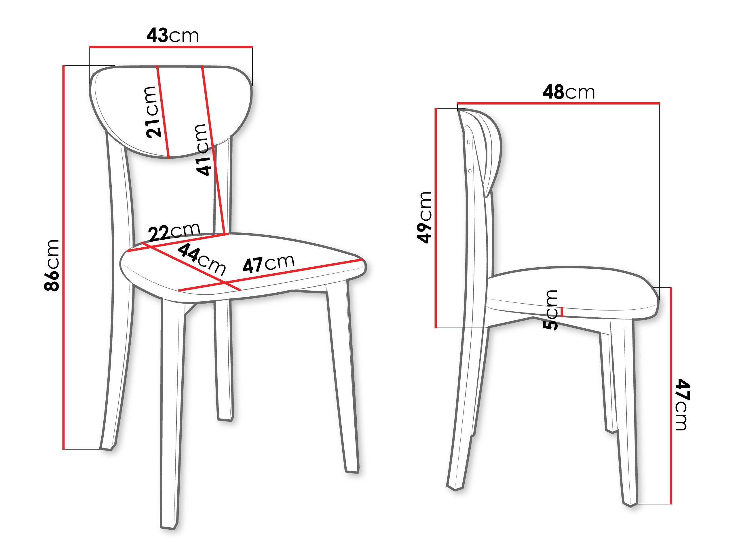 Chaise Victorville 381 (Blanc)