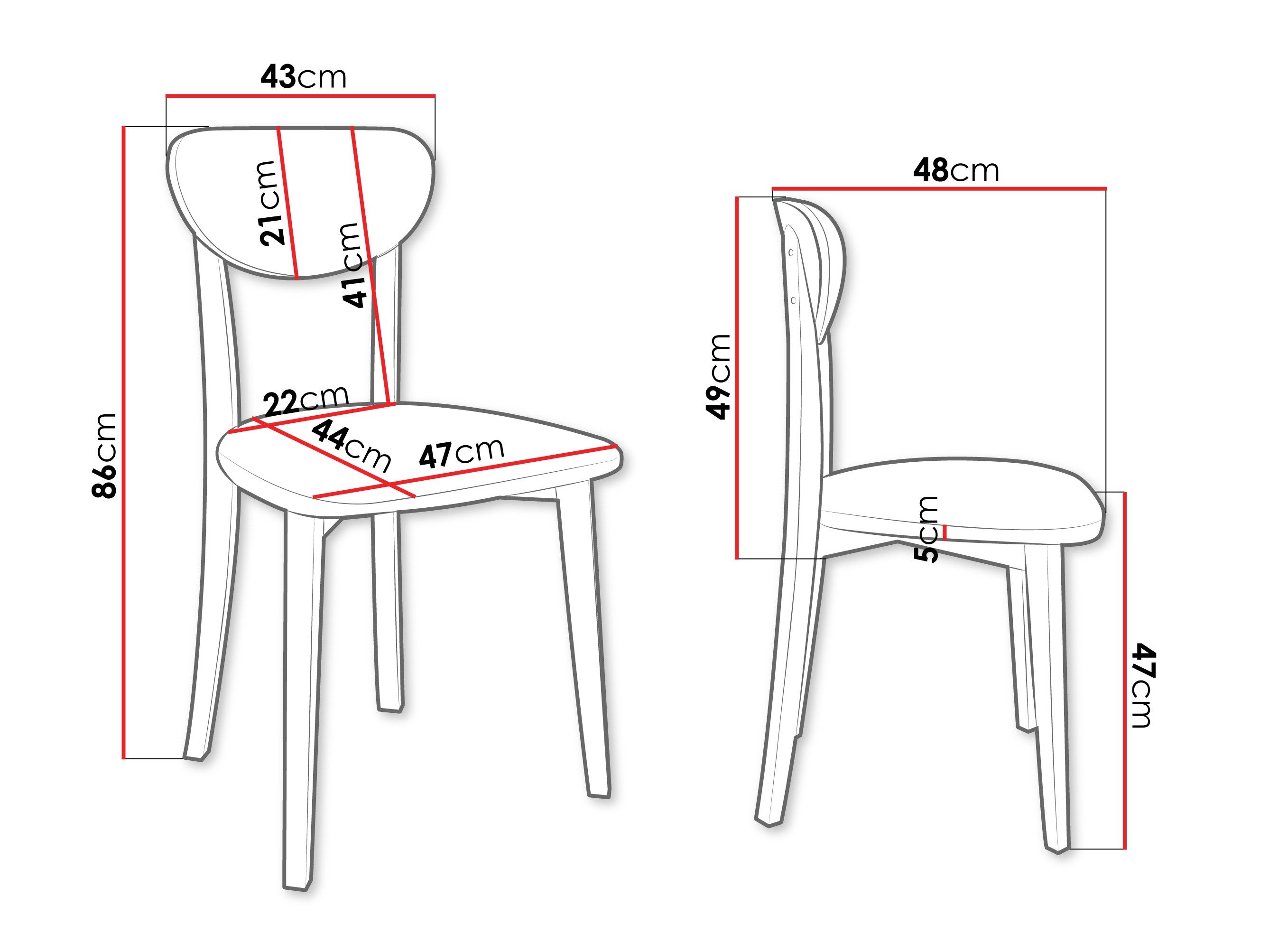 Chaise Victorville 381 (Blanc)