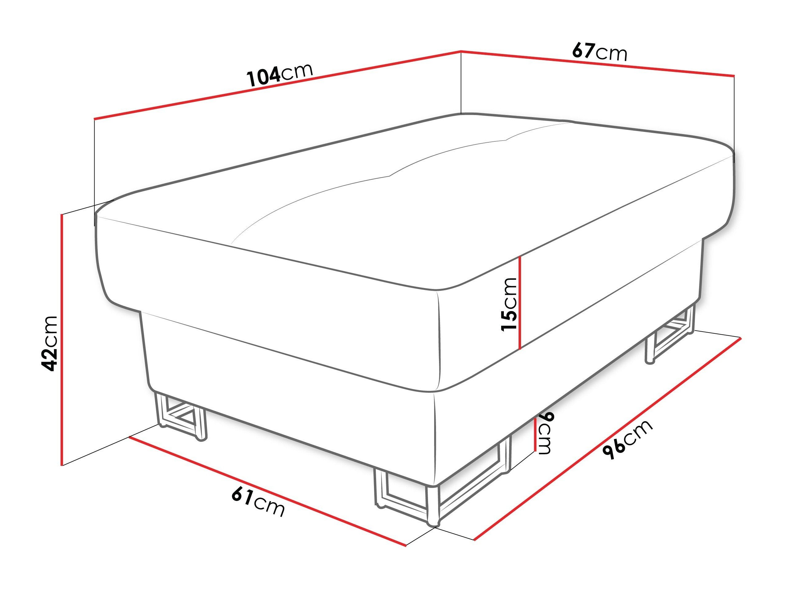 Banc rembourré Comfivo Ruta (Magic Velvet 2216)