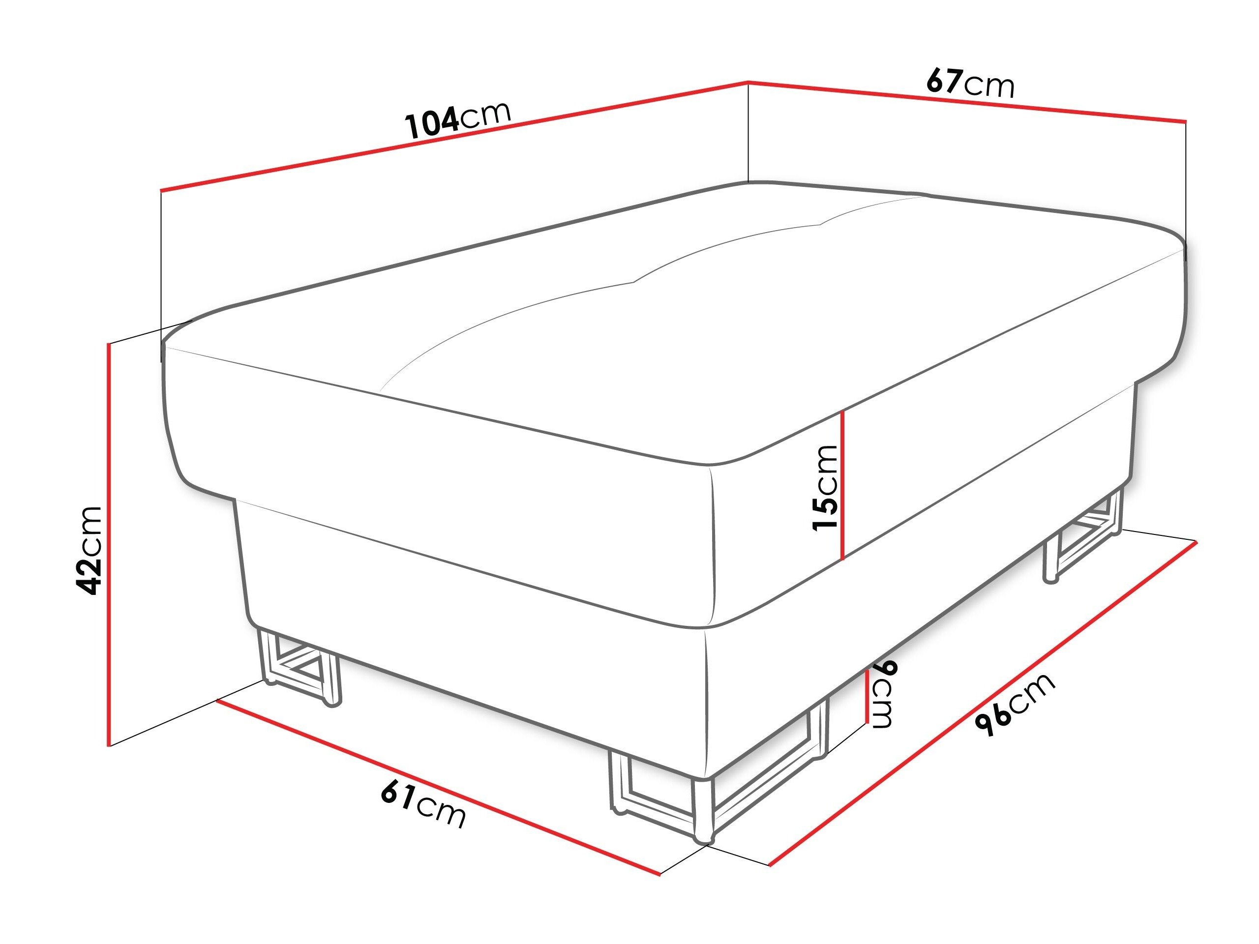 Banc rembourré Comfivo Ruta (Magic Velvet 2234)