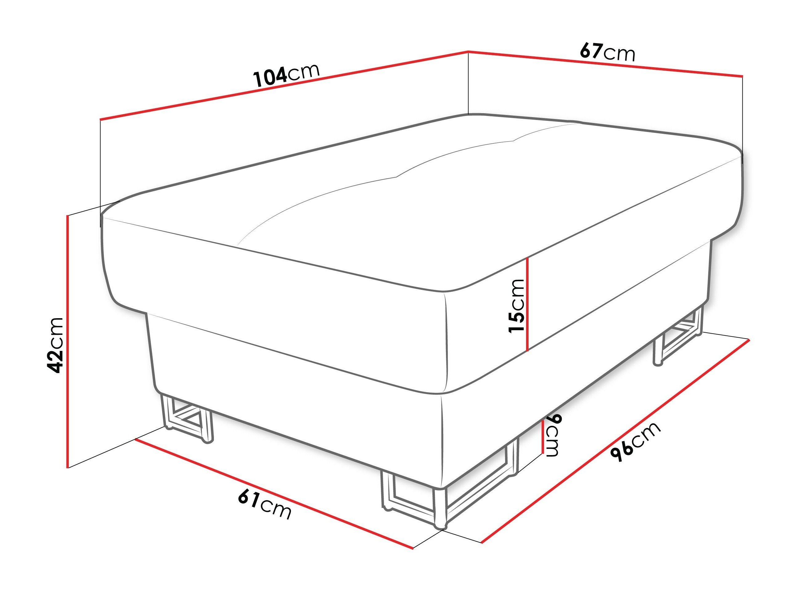 Banc rembourré Comfivo Ruta (Soft 017 + Lux 05)