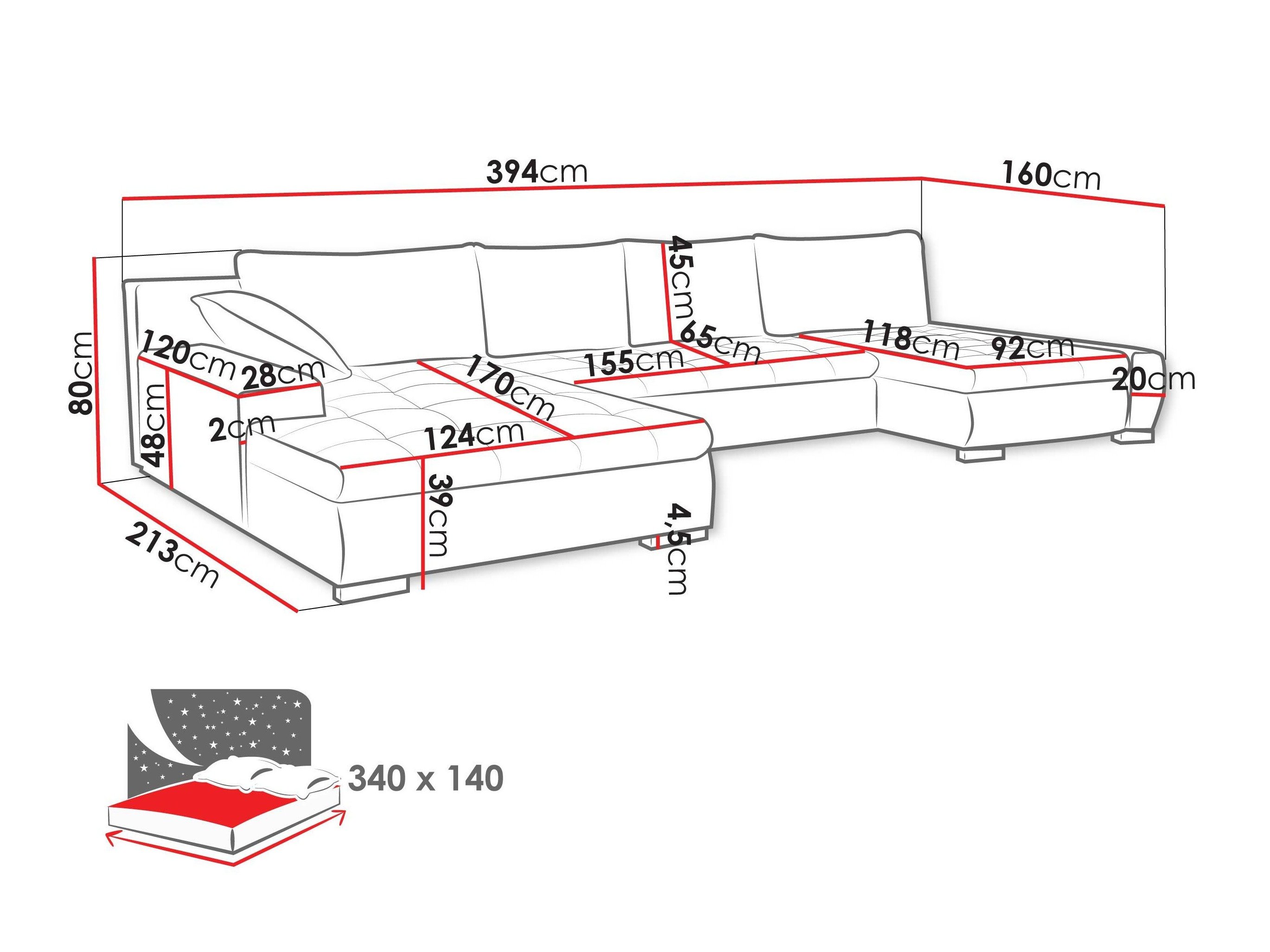 Canapé d'angle Comfivo Oliva (Clara 215.02)