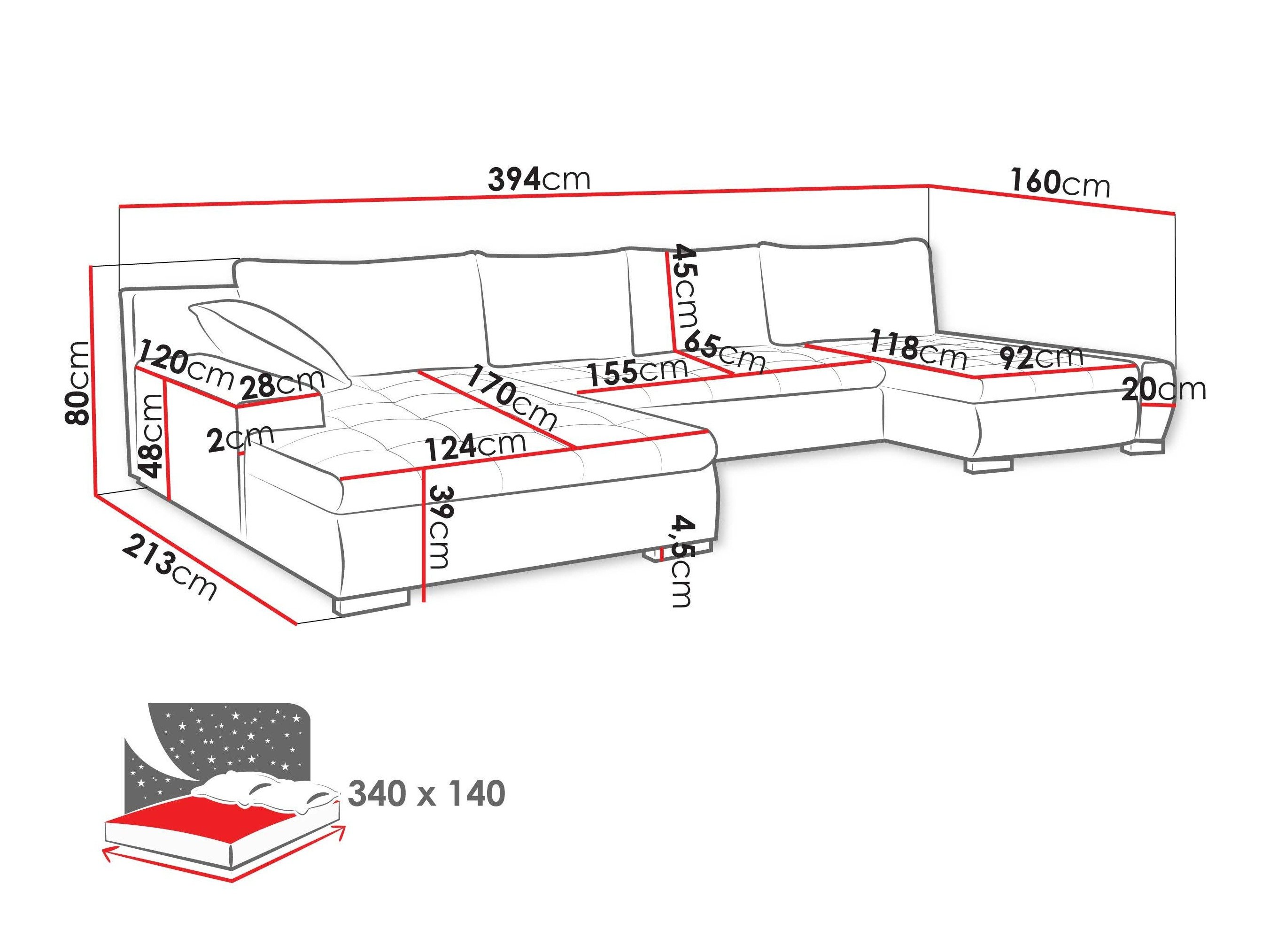 Canapé d'angle Comfivo Oliva (Clara 215.03)