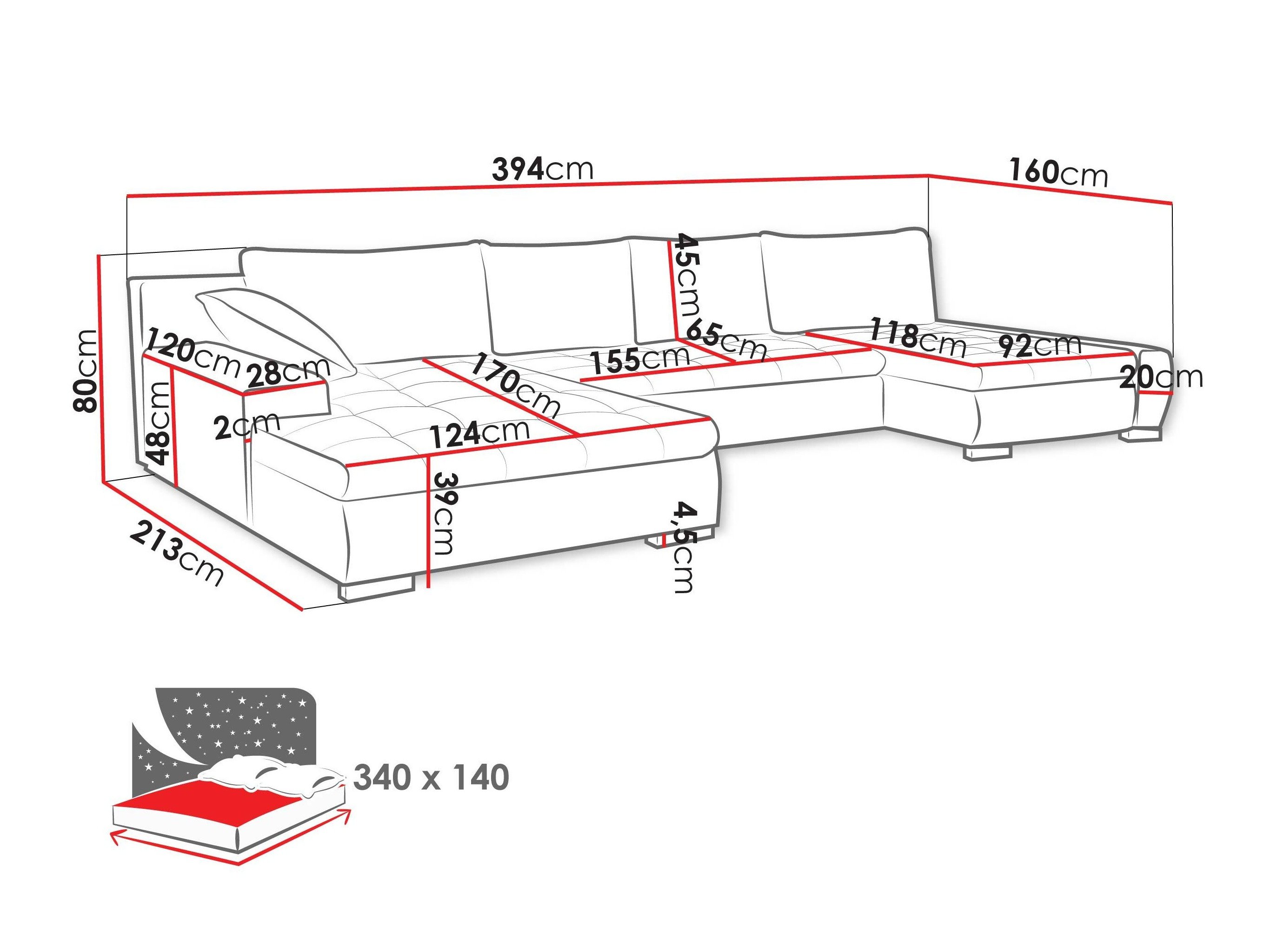Canapé d'angle Comfivo Oliva (Magic Velvet 2217 + Magic Velvet 2219)