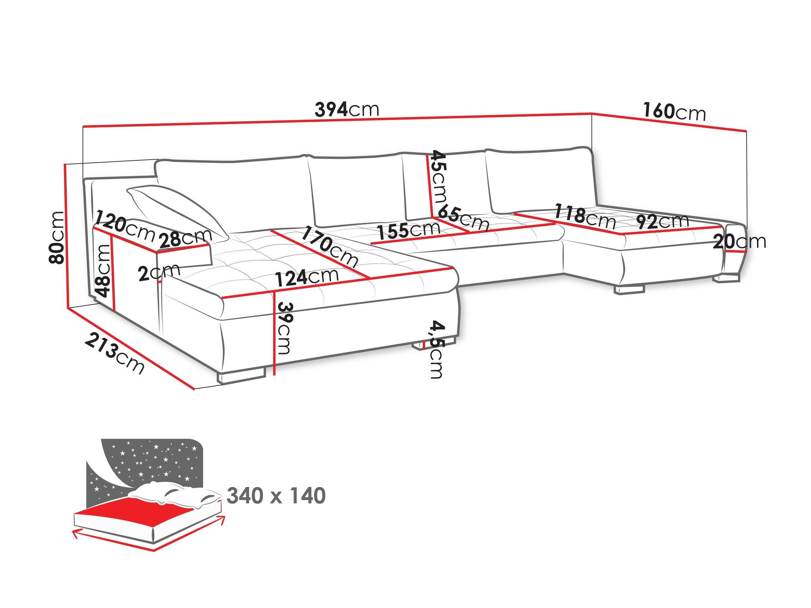 Canapé d'angle Comfivo Oliva (Wave 05)