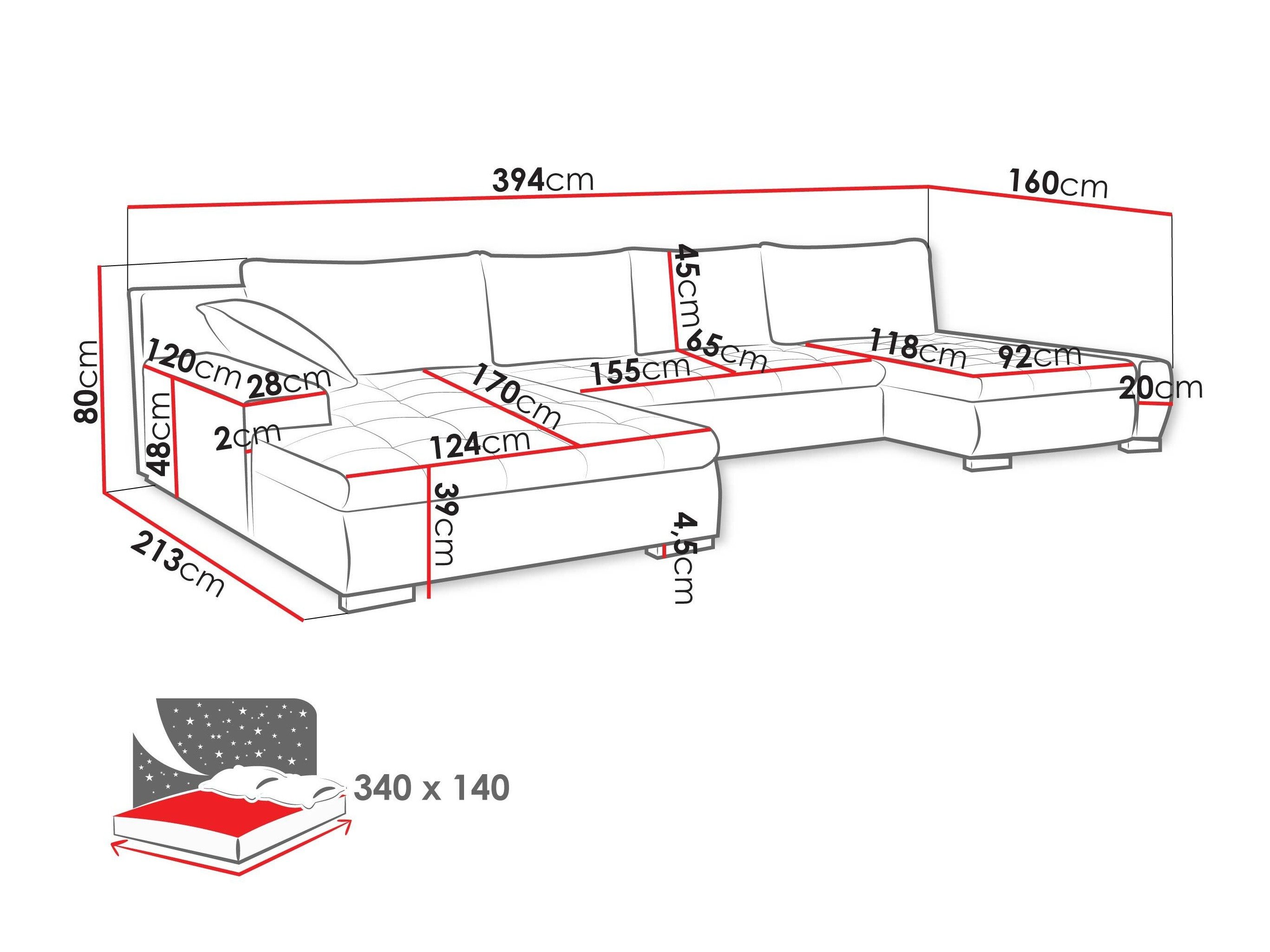 Canapé d'angle Comfivo Oliva (Wave 09)