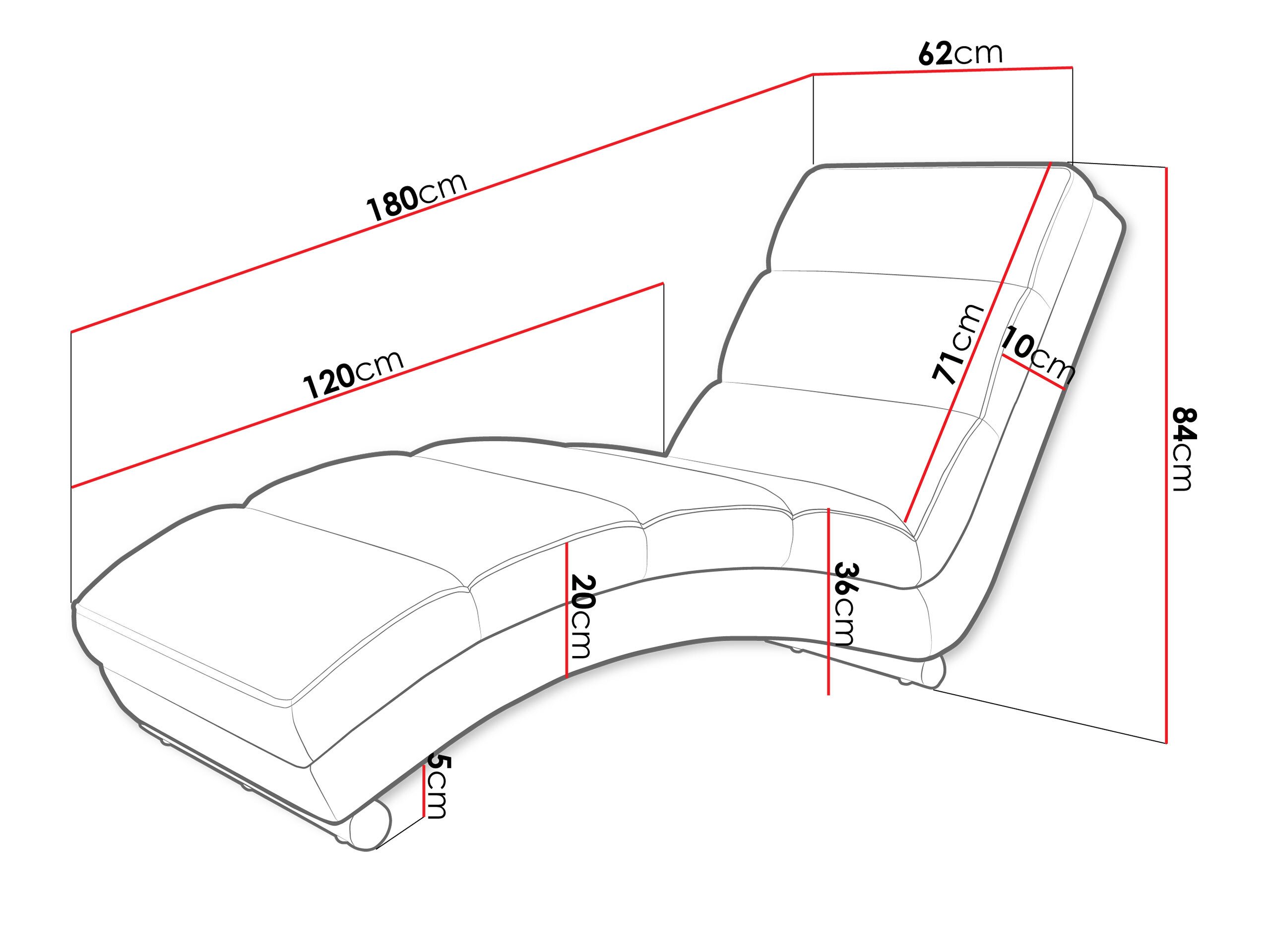 Chaise longue Comfivo Pirum (Lux 03)