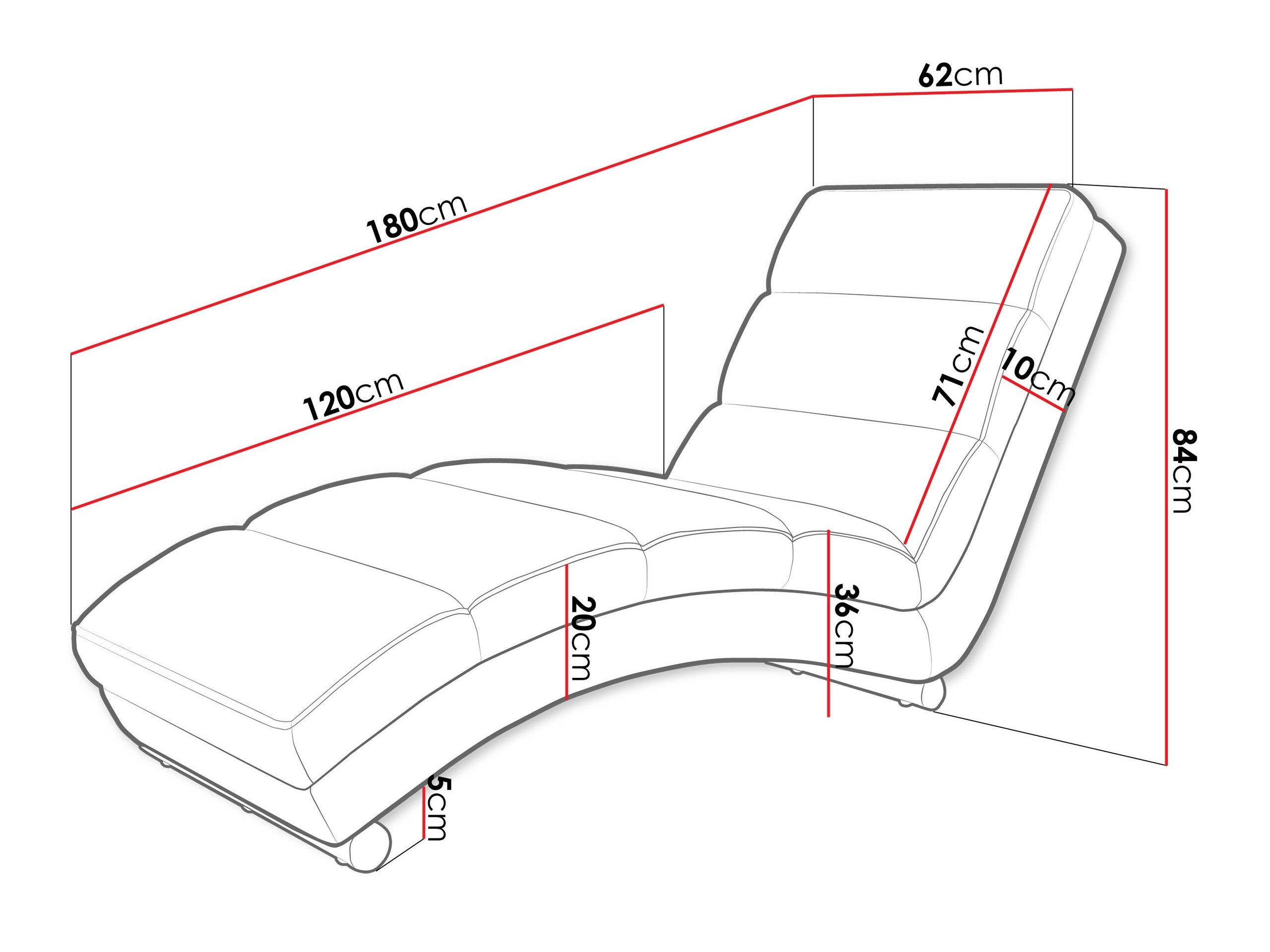 Chaise longue Comfivo Pirum (Tatum 272)