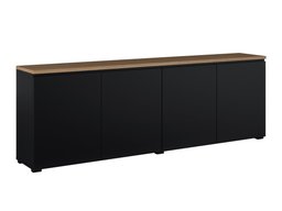 Buffet Baletu 105 (Noir + Chêne)