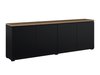 Buffet Baletu 105 (Noir + Chêne)