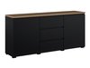 Commode Baletu 106 (Noir + Chêne)
