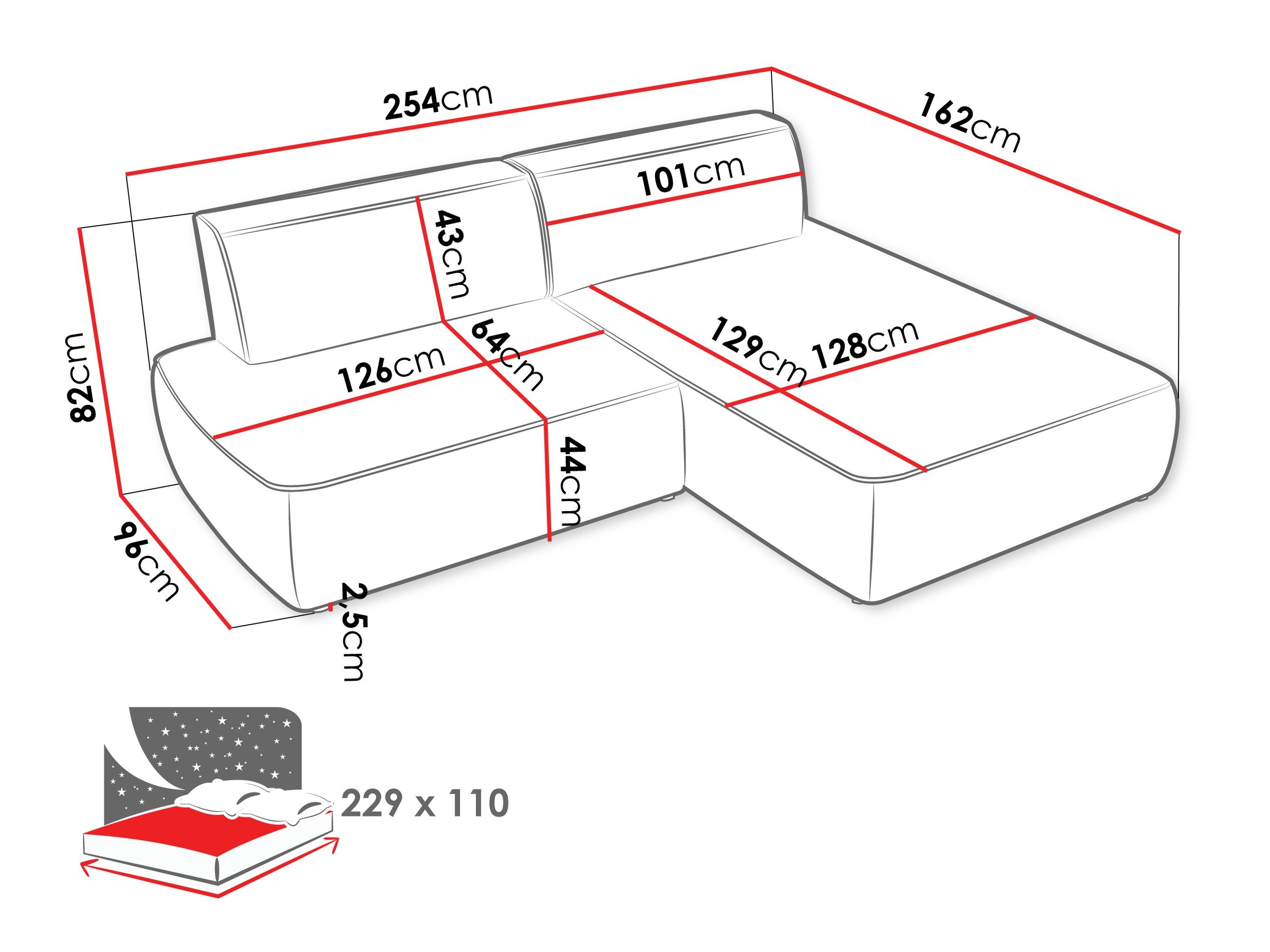 Canapé d'angle Comfivo Soror (Velo 635)