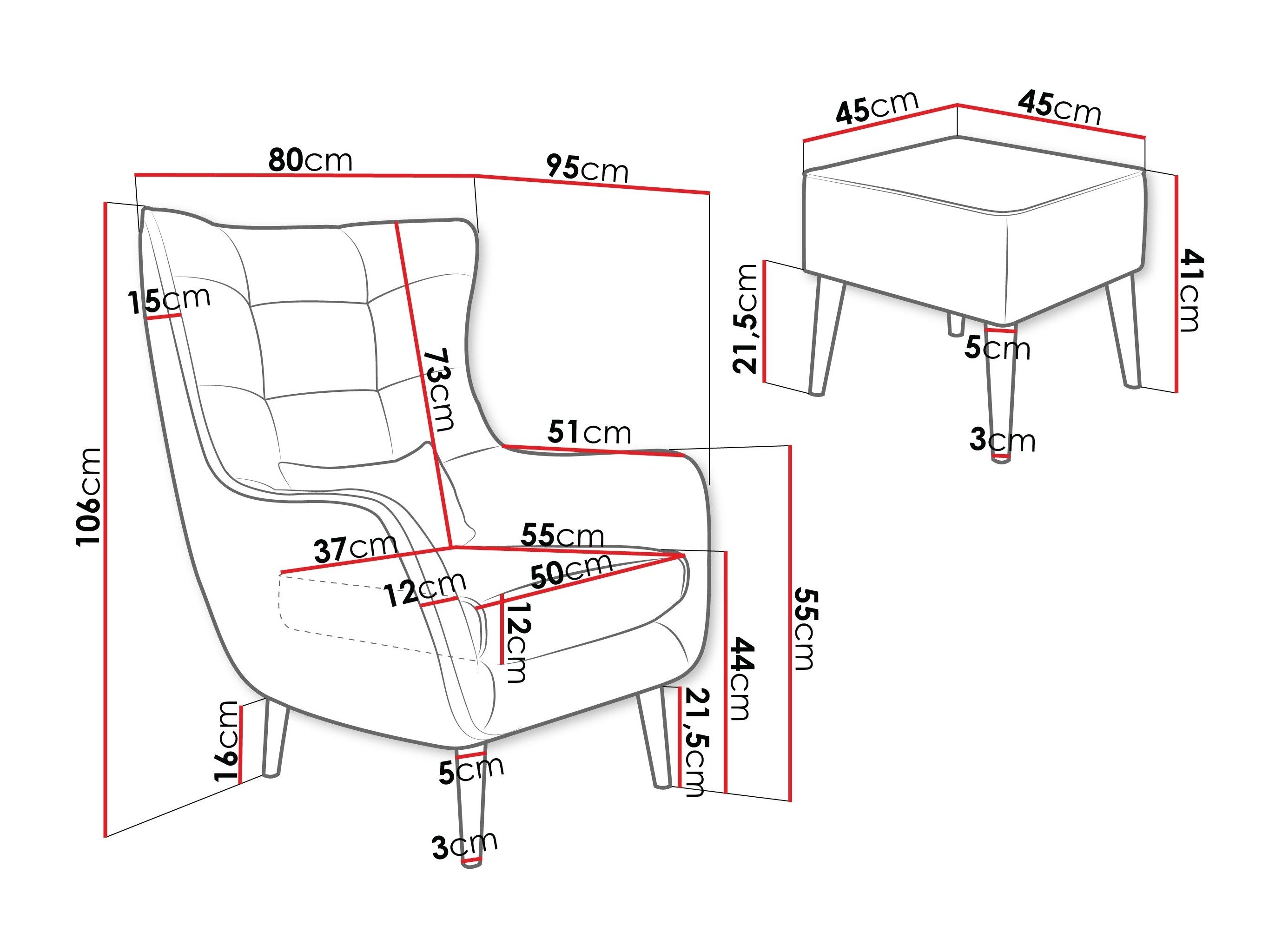 Fauteuil Comfivo Ulmus VII (Lambi 03)