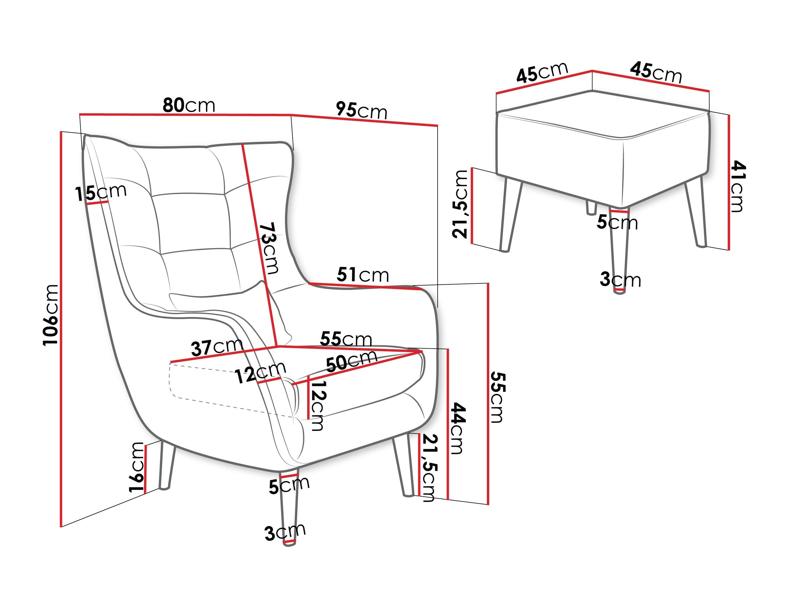 Fauteuil Comfivo Ulmus VII (Lambi 04)
