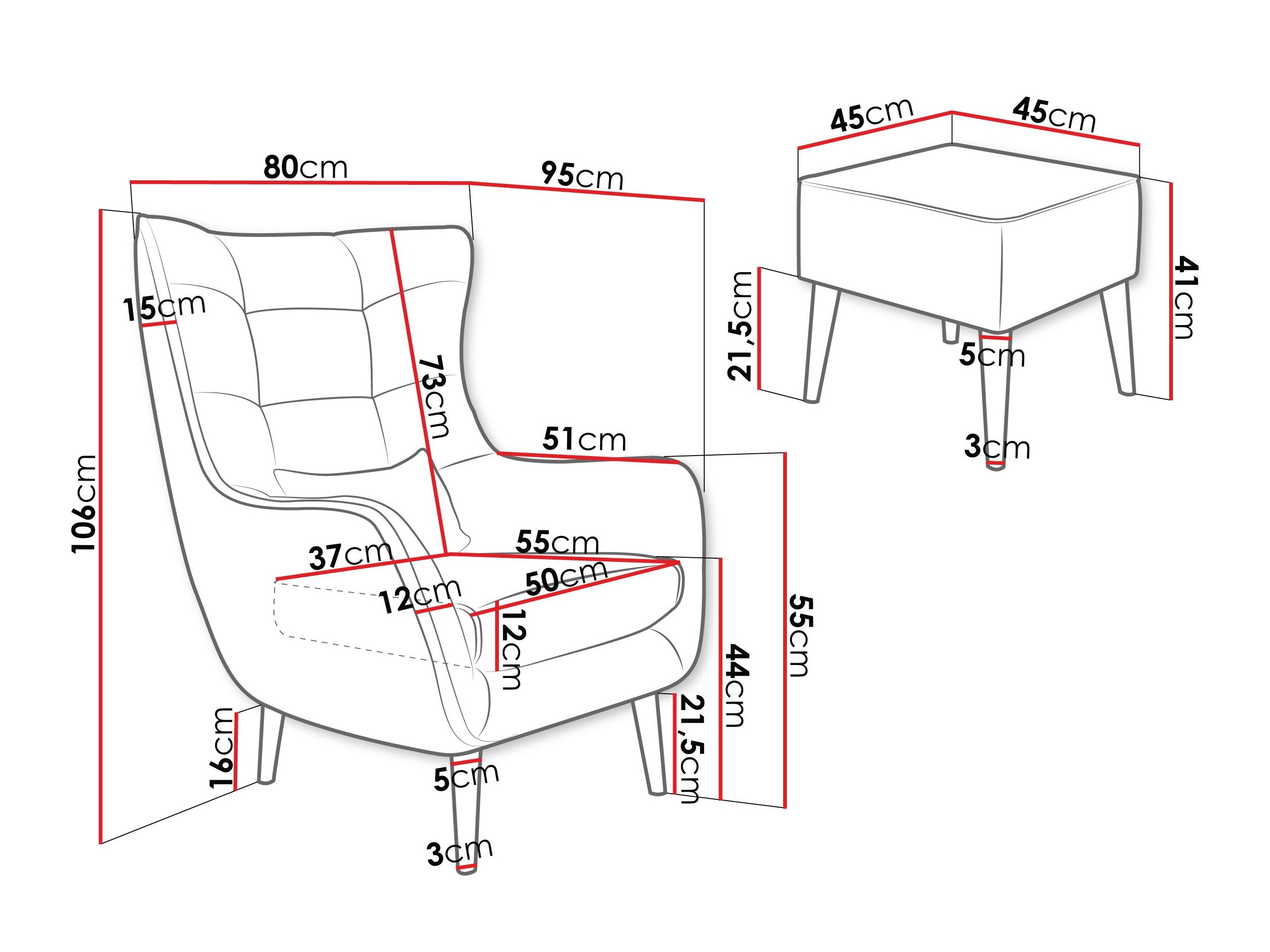 Fauteuil Comfivo Ulmus VII (Lambi 11)