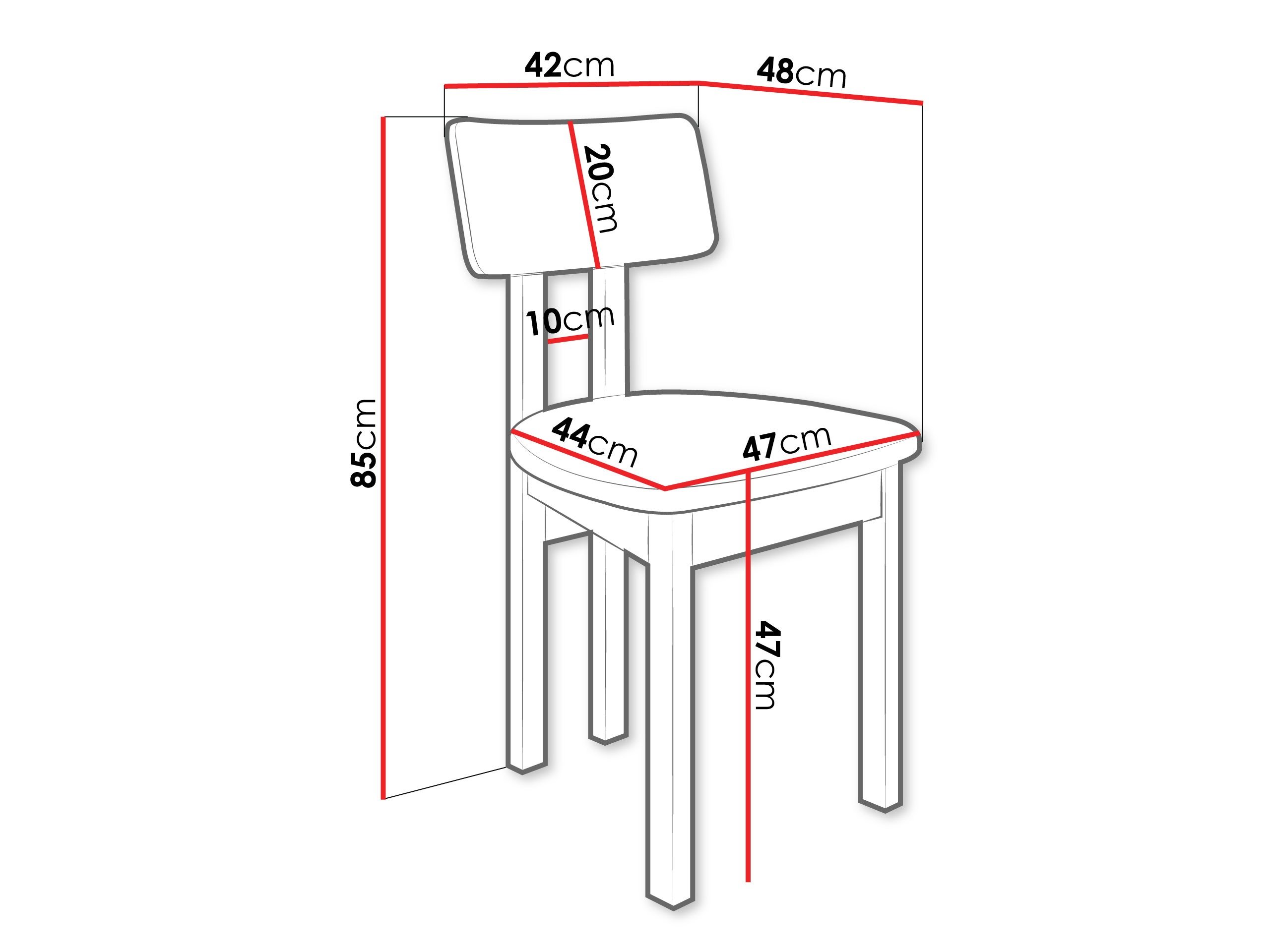 Chaise Victorville 382 (Noyer)