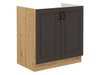 Armoire modulaire pour évier avec portes Retro Grey 121