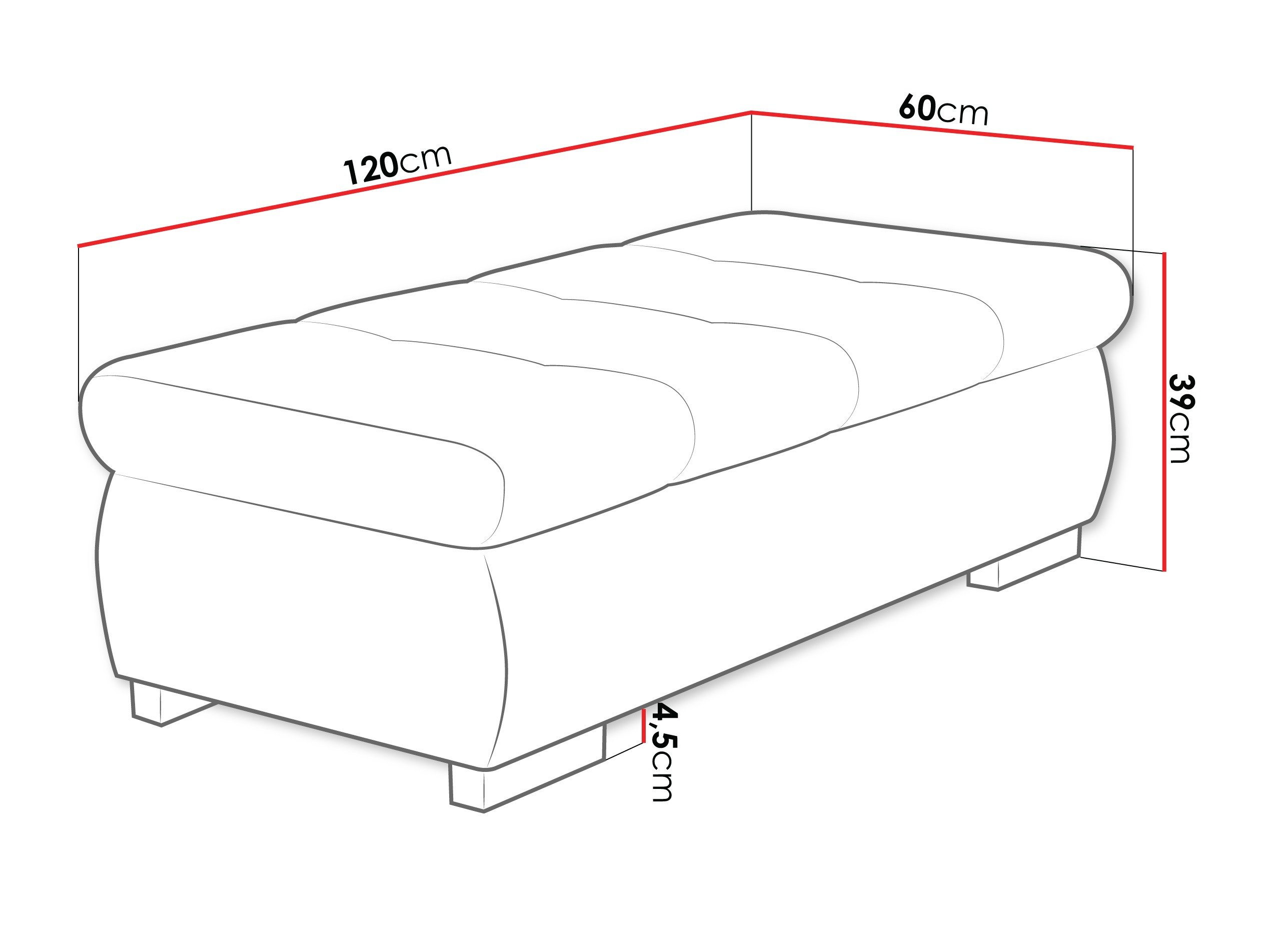 Banc rembourré Comfivo Nitor I (Fredo 25)