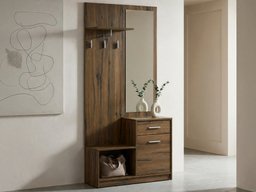 Meuble d'entrée Novsore 121 (Chêne foncé)