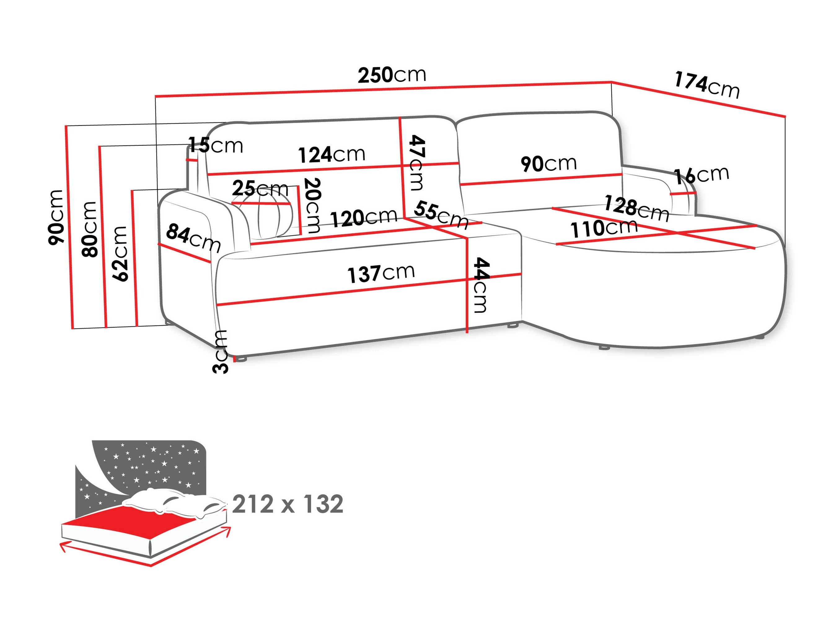 Canapé d'angle Comfivo Popis (Bella 20)