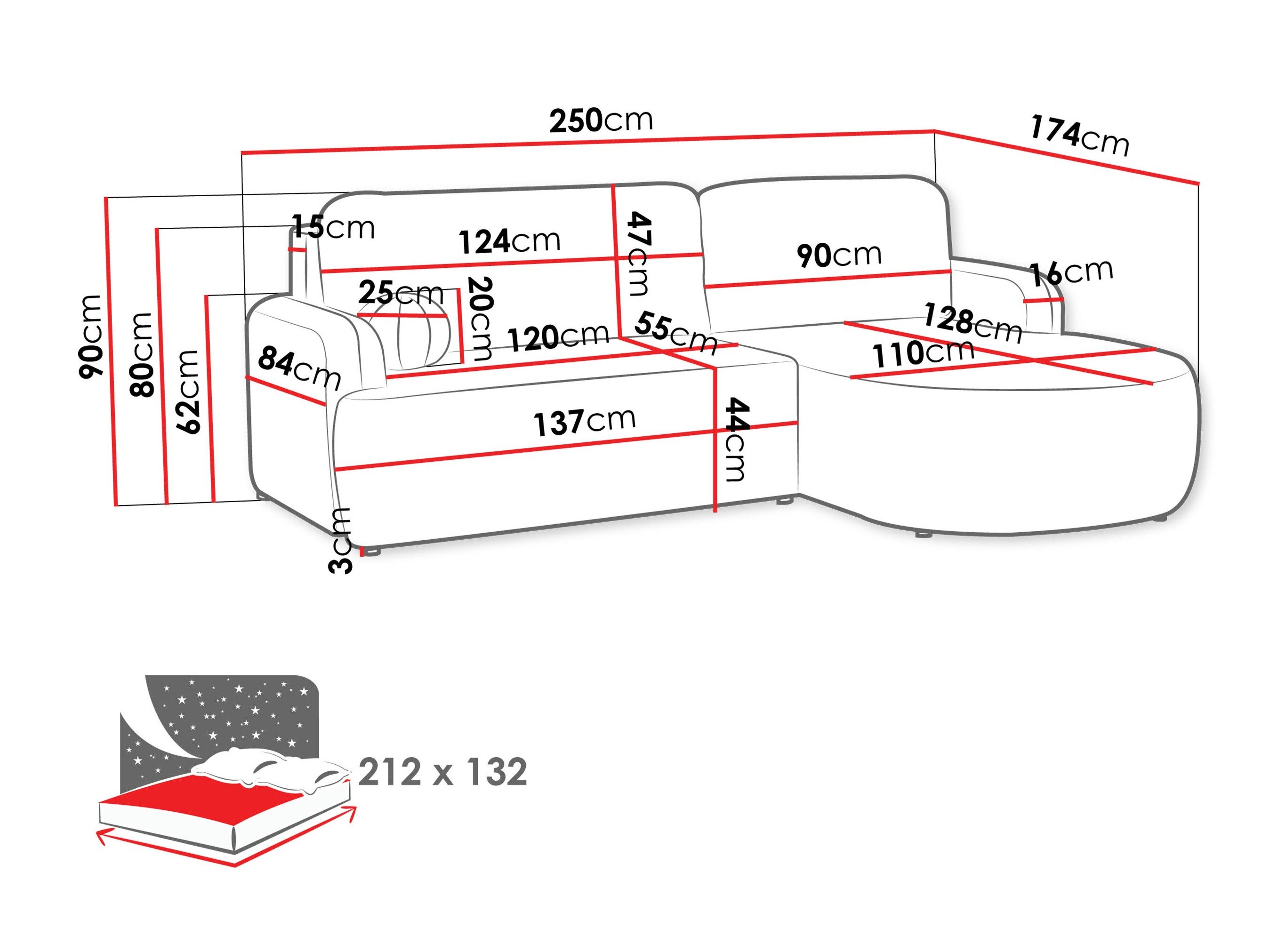 Canapé d'angle Comfivo Popis (Bella 40)