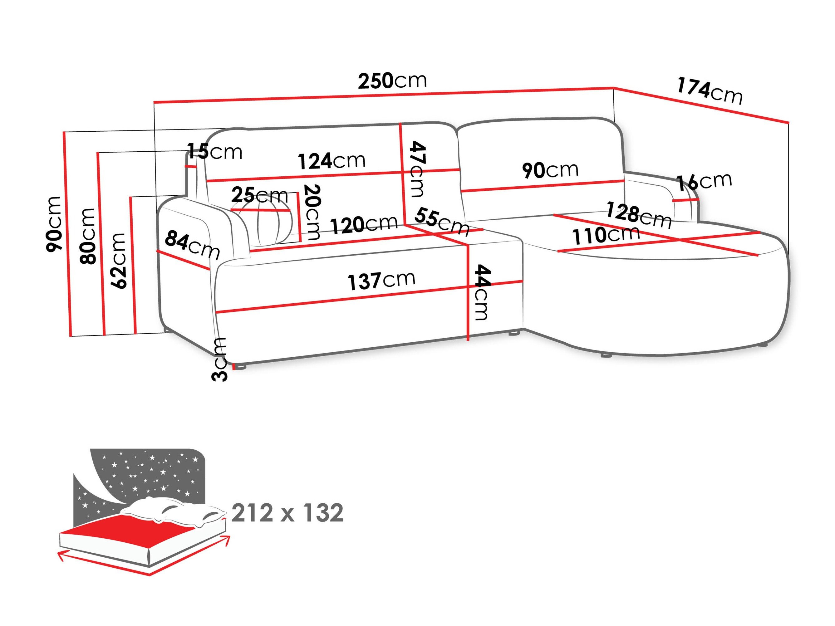 Canapé d'angle Comfivo Popis (Bella 40)