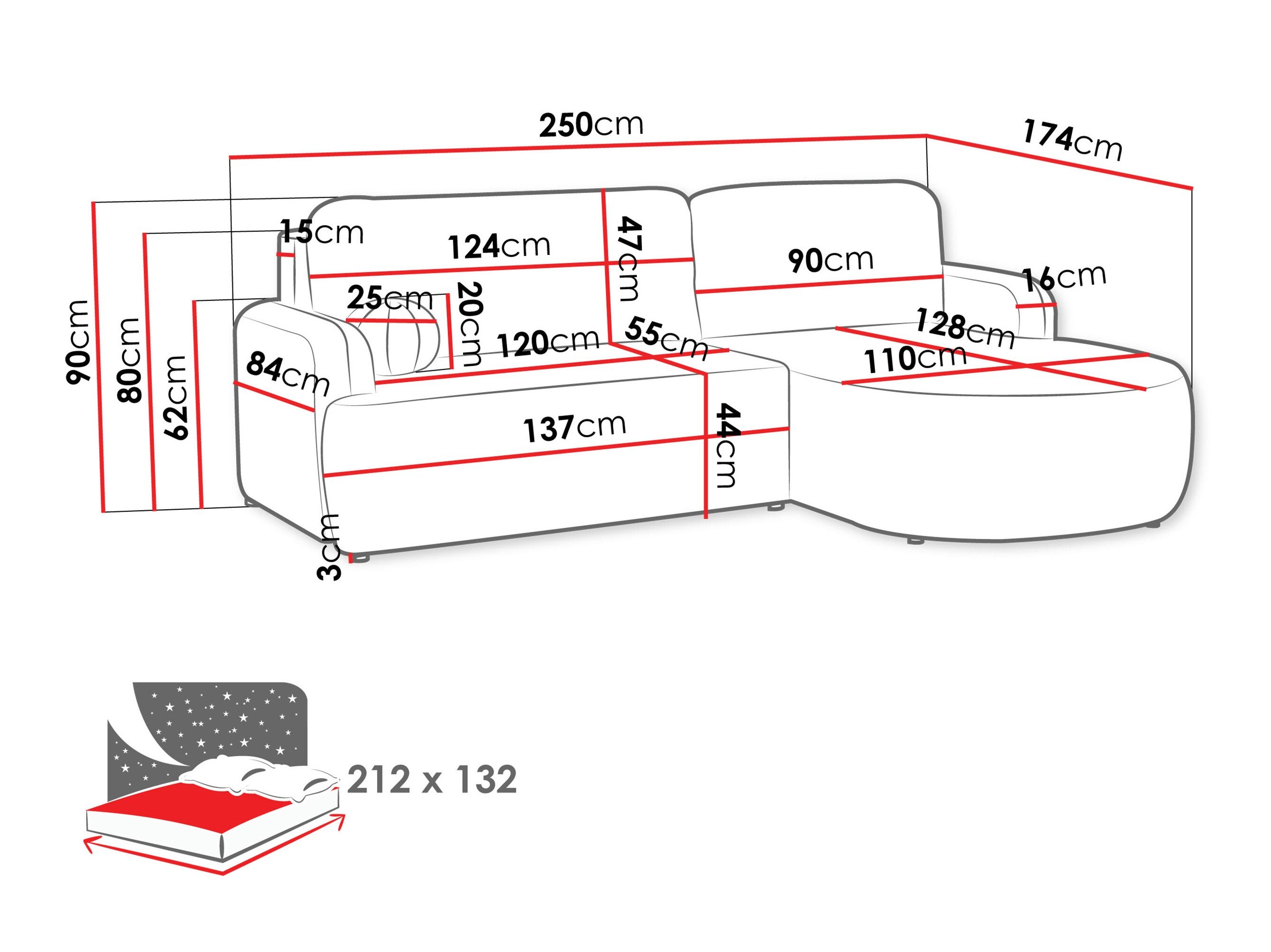 Canapé d'angle Comfivo Popis (Coral 45)
