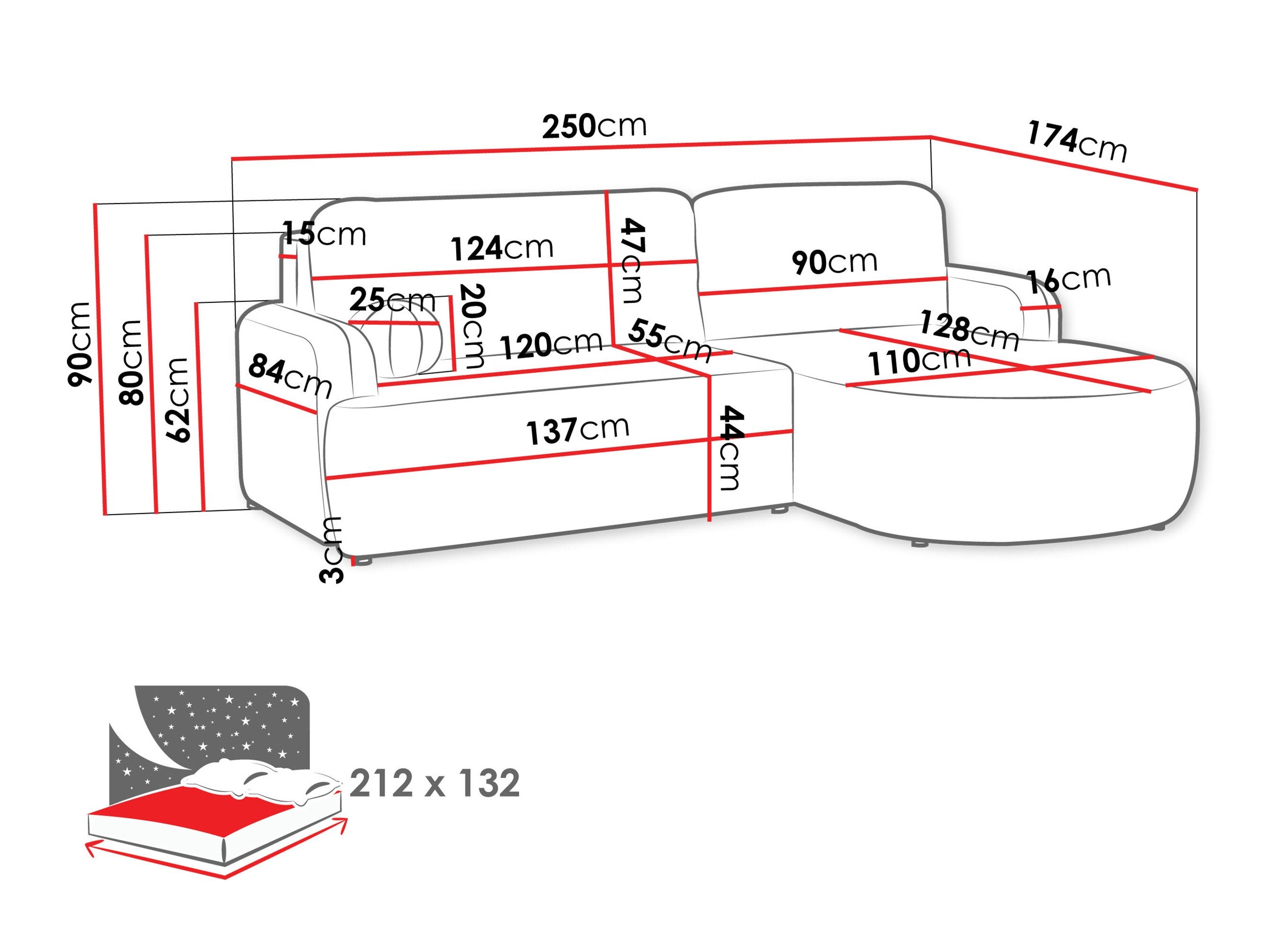 Canapé d'angle Comfivo Popis (Coral 75)