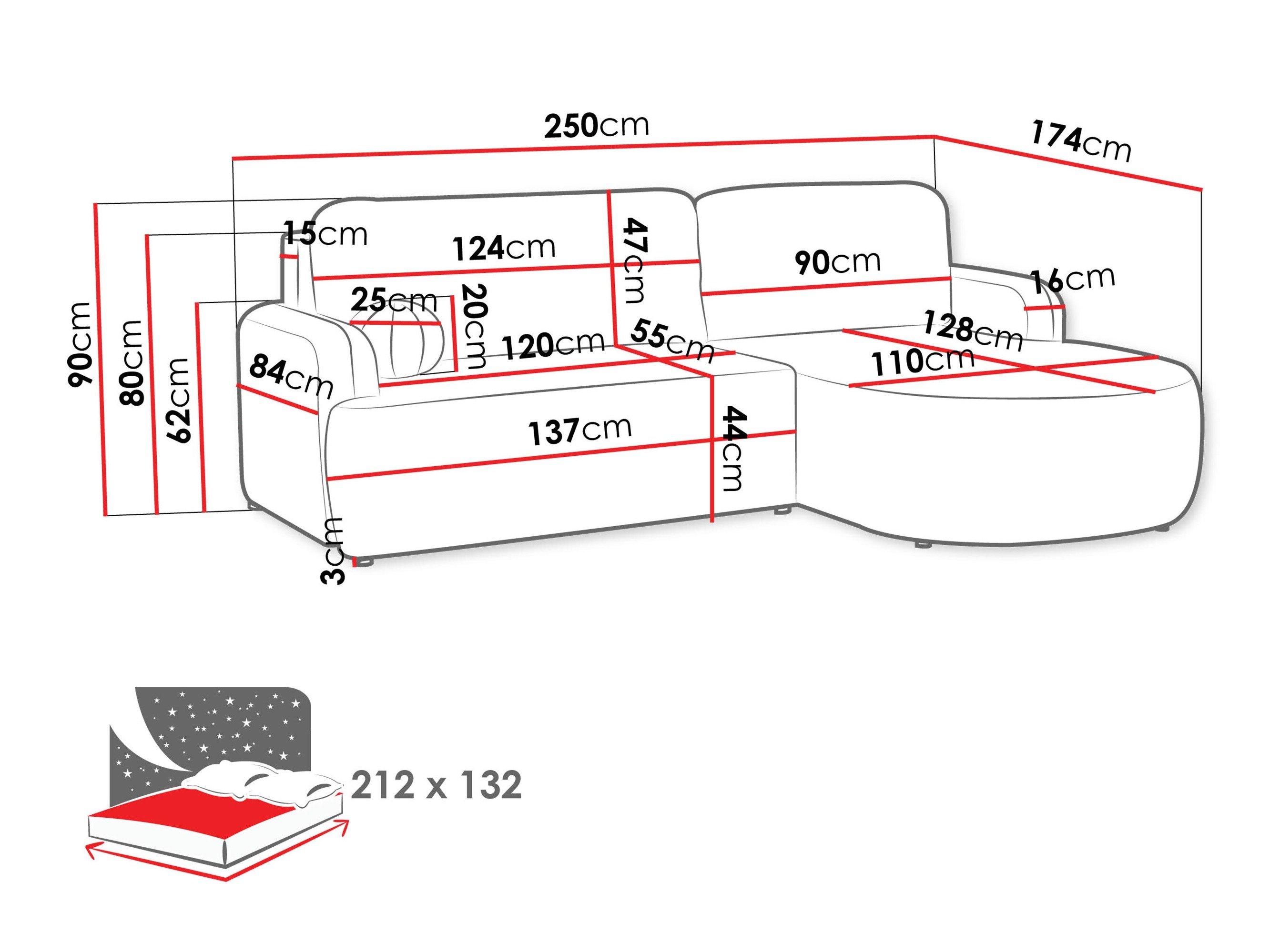 Canapé d'angle Comfivo Popis (Flow 22)