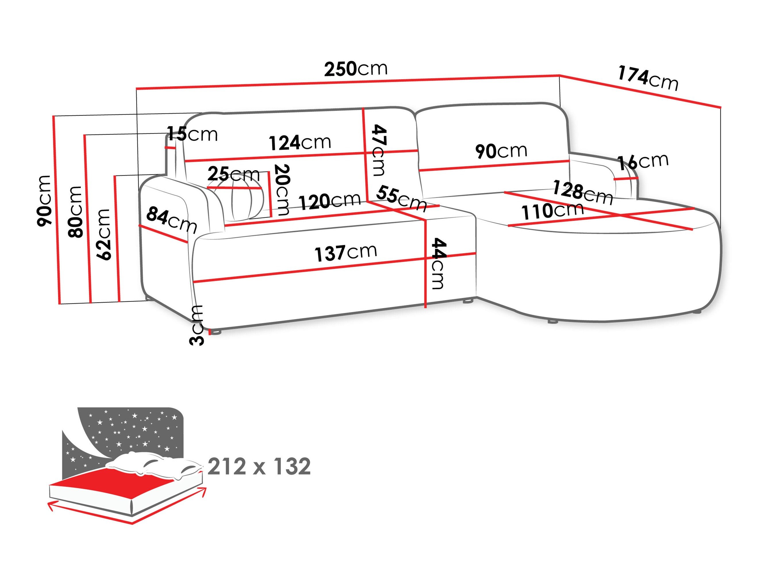 Canapé d'angle Comfivo Popis (Fredo 15)