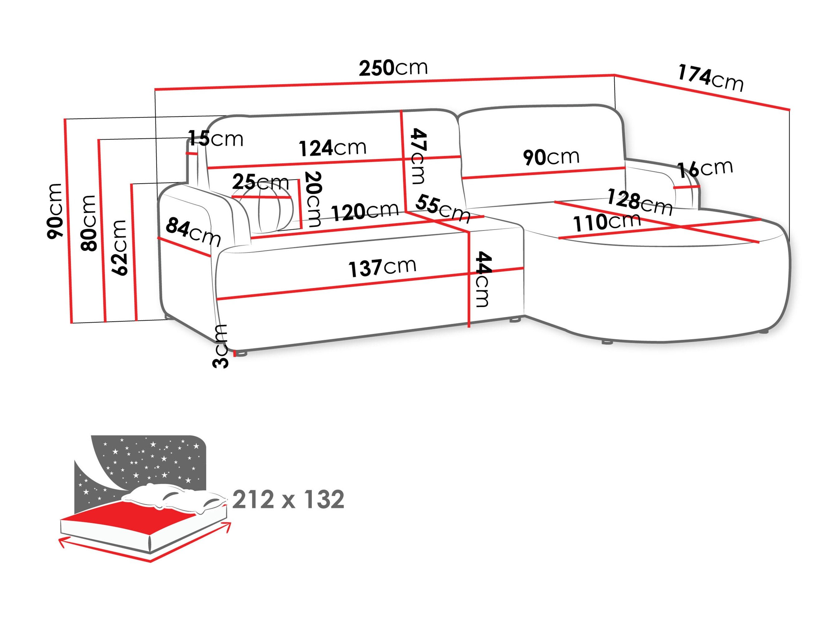 Canapé d'angle Comfivo Popis (Lambi 07)