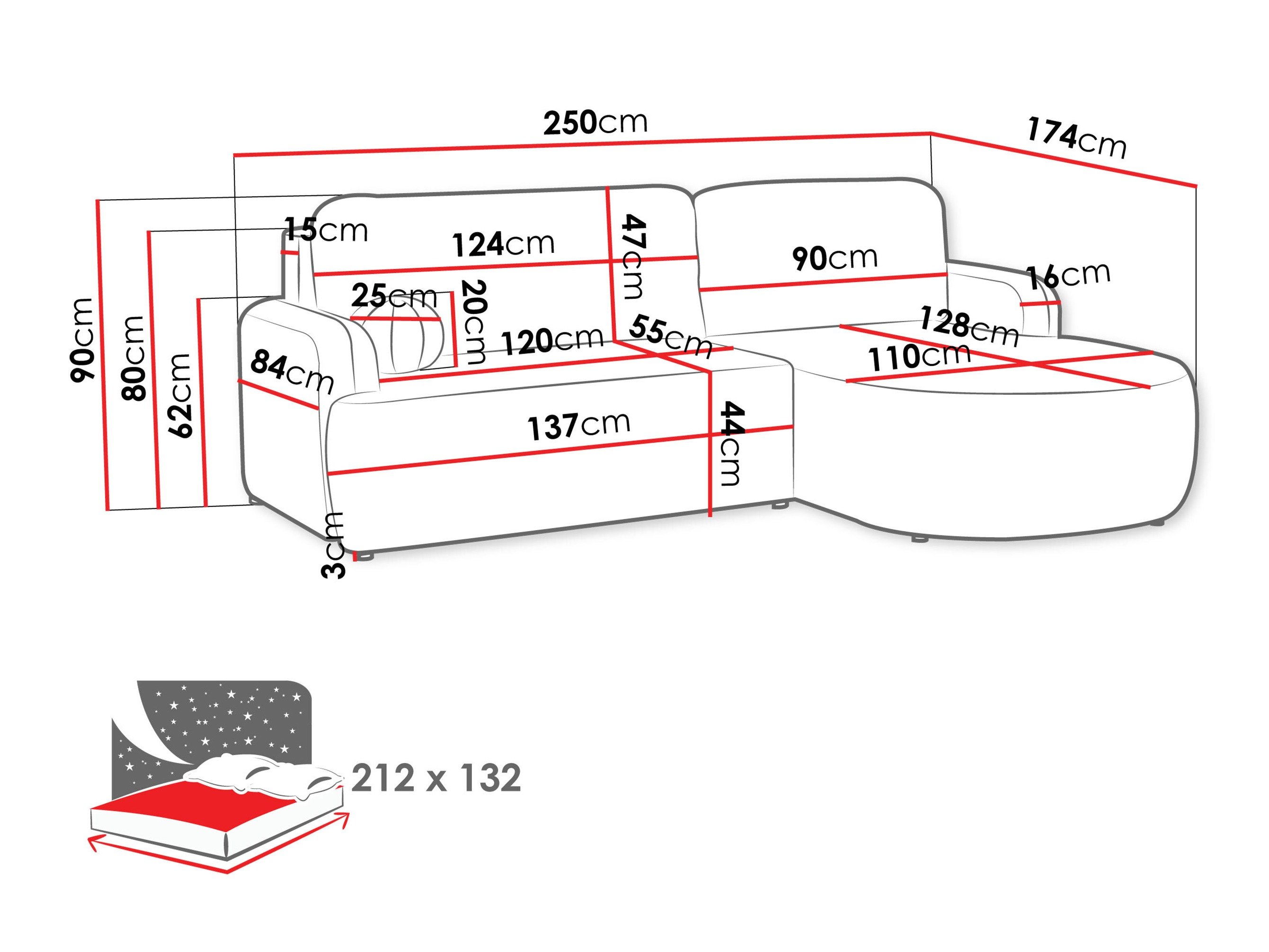 Canapé d'angle Comfivo Popis (Lumo 40)