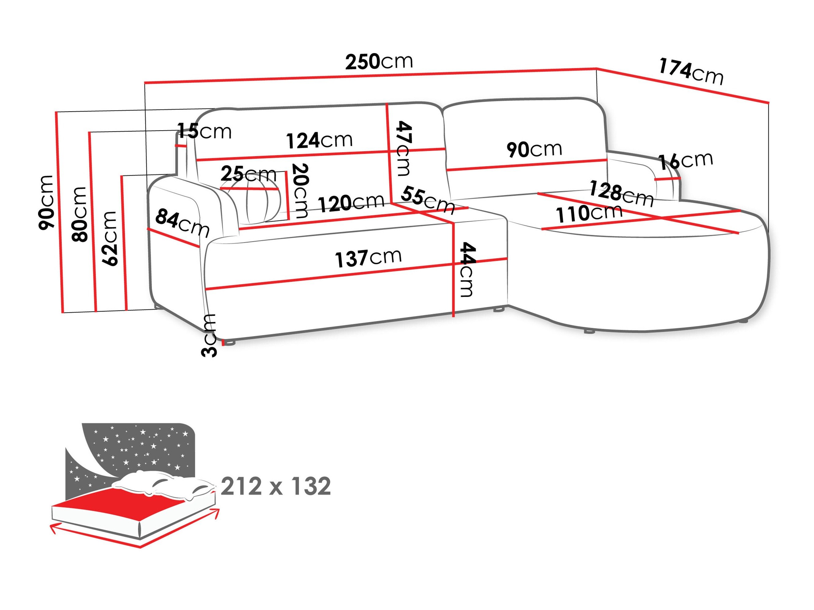 Canapé d'angle Comfivo Popis (Magic Velvet 2217)