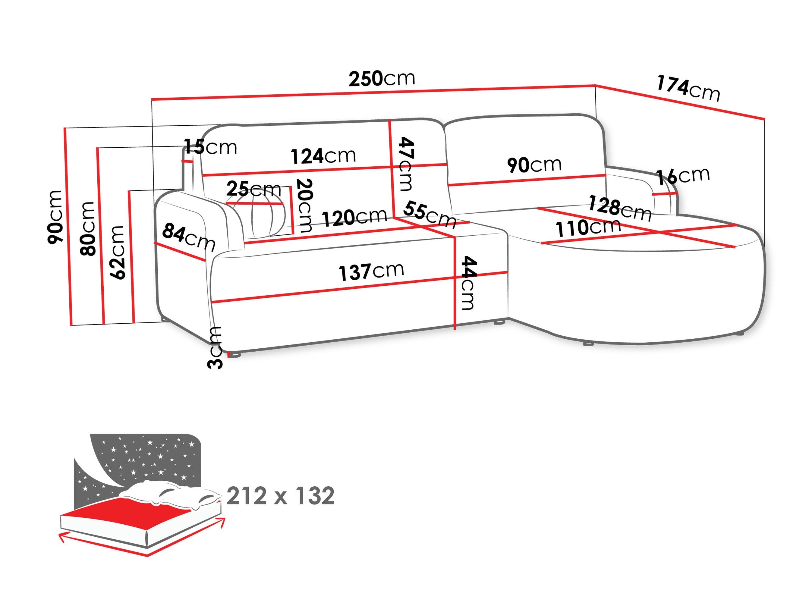 Canapé d'angle Comfivo Popis (Magic Velvet 2217)